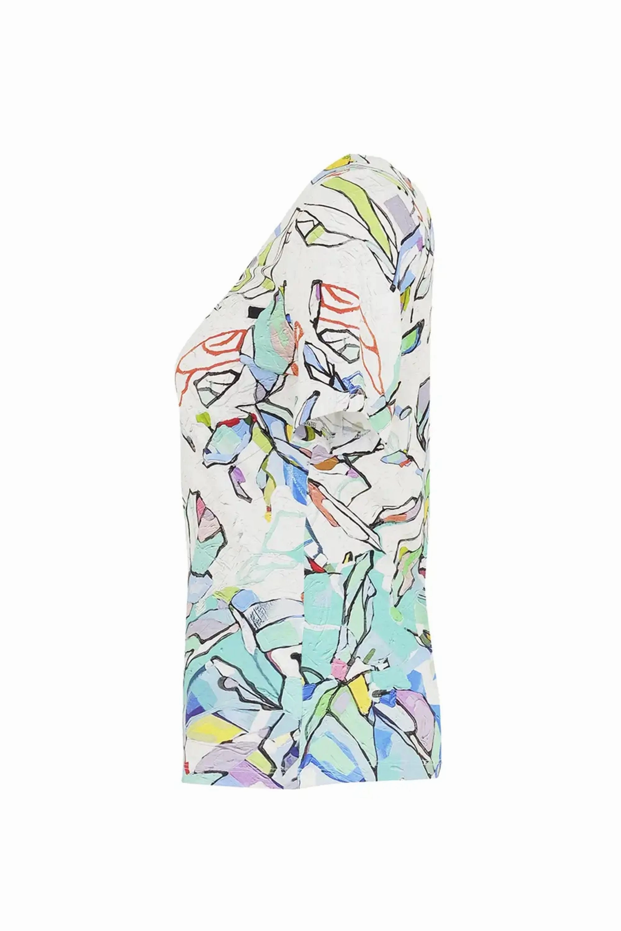 V NECK TOP - 25613DC Basic Wear Travel convenience