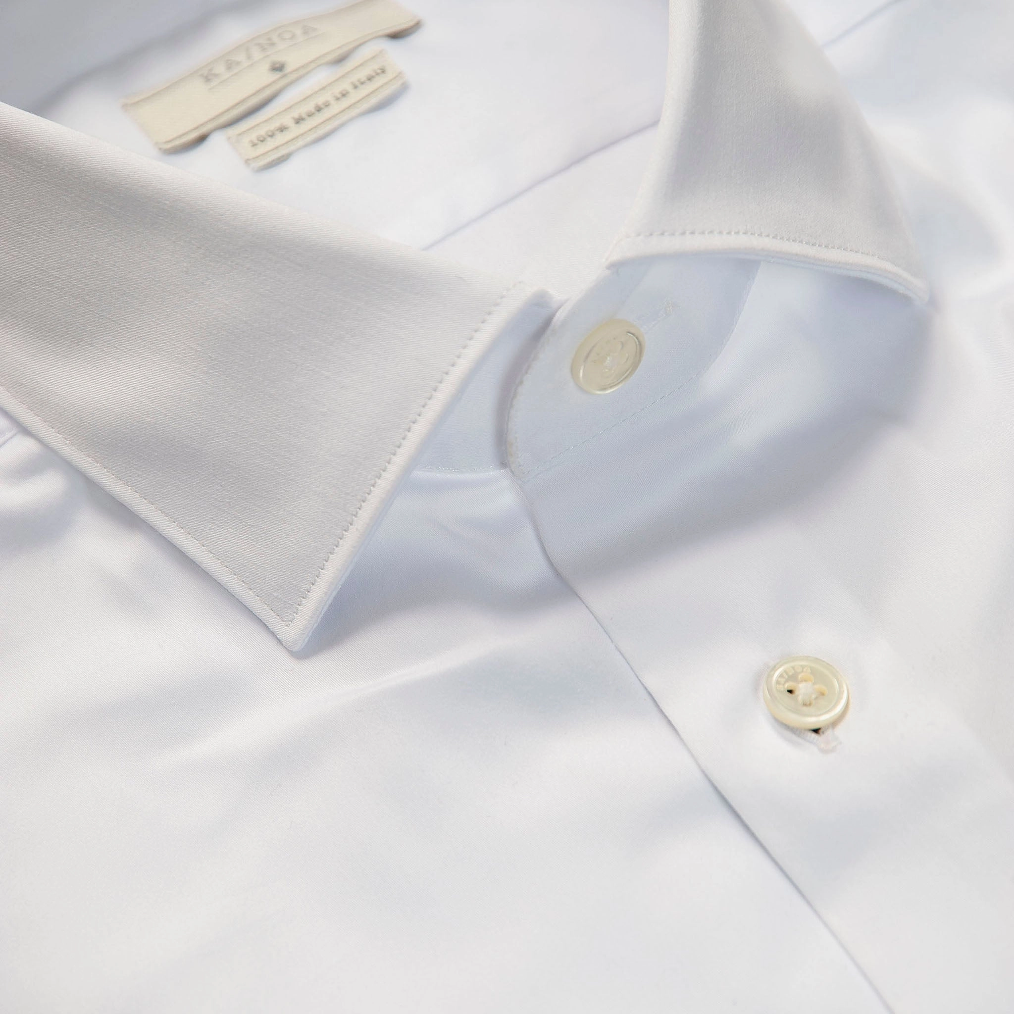 QuickDry Clamenc shirt satin stretch (ice white)