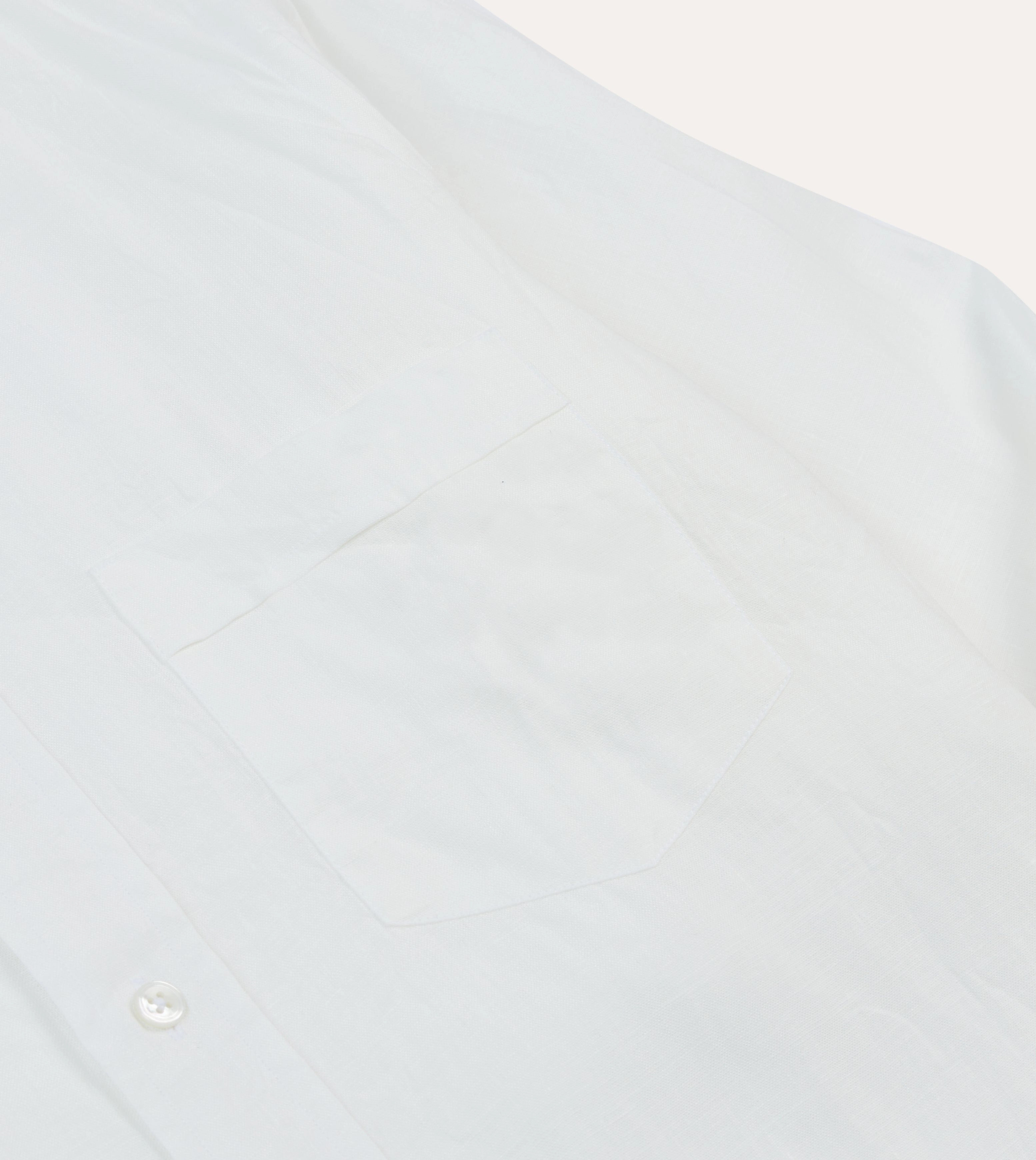 Gym Companion family gathering Ecru Linen Spread Collar Shirt