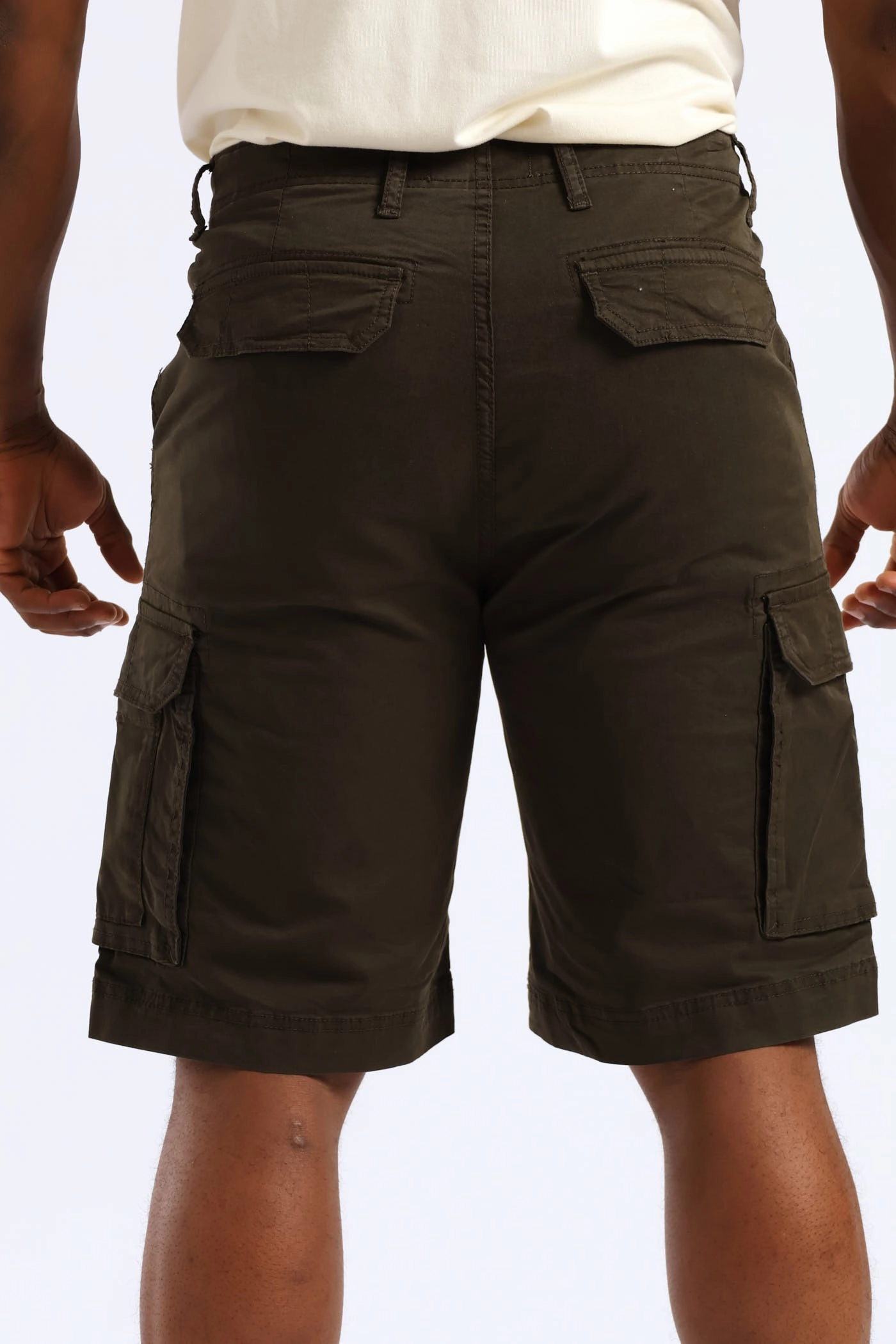 Breezy Layer Fit Nylon Material Travel Ready Cargo Bellows Short - Fatigue