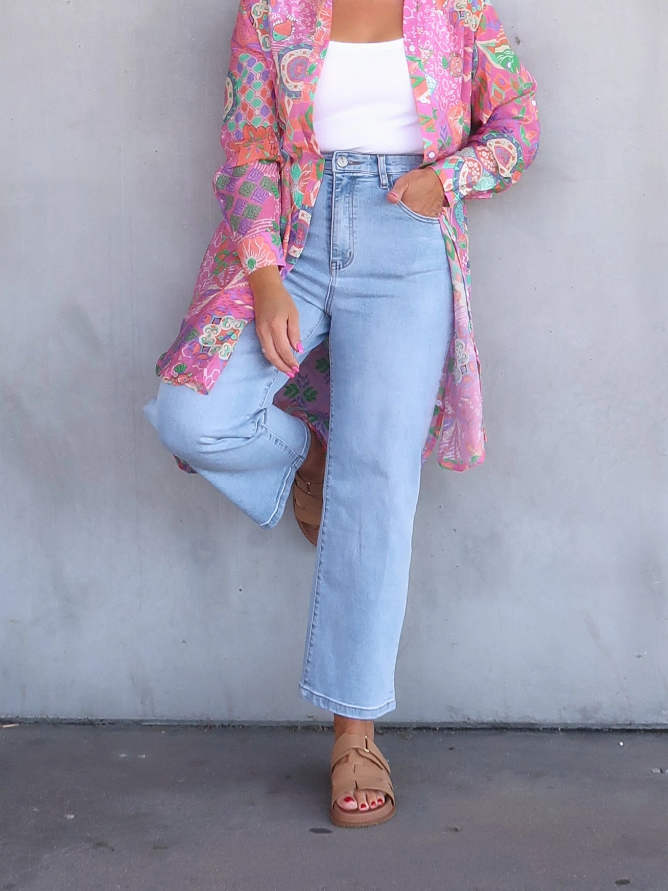 No Gap Waist Design Grayson Jeans - Light Blue