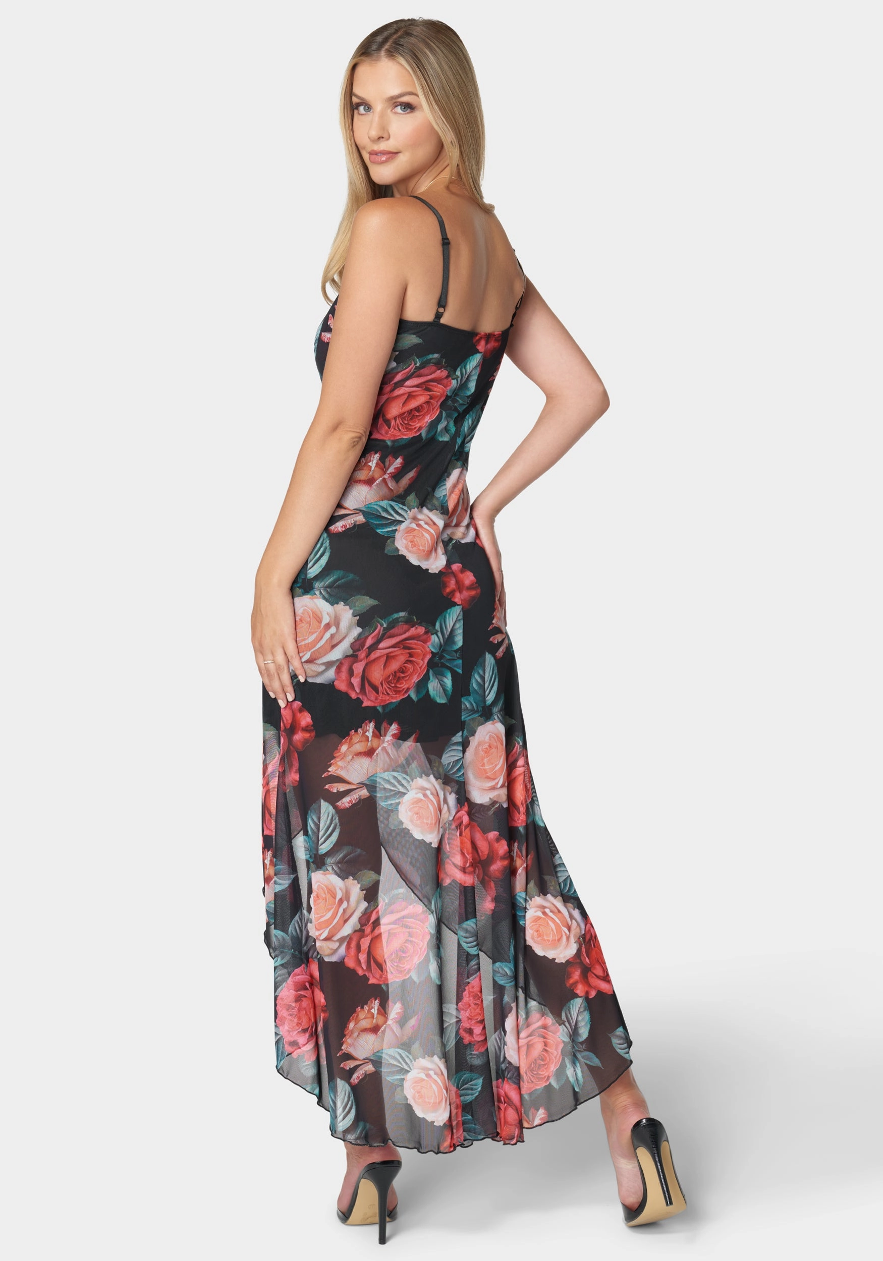 Trend Smart Isabella Hi-Low Mesh Dress