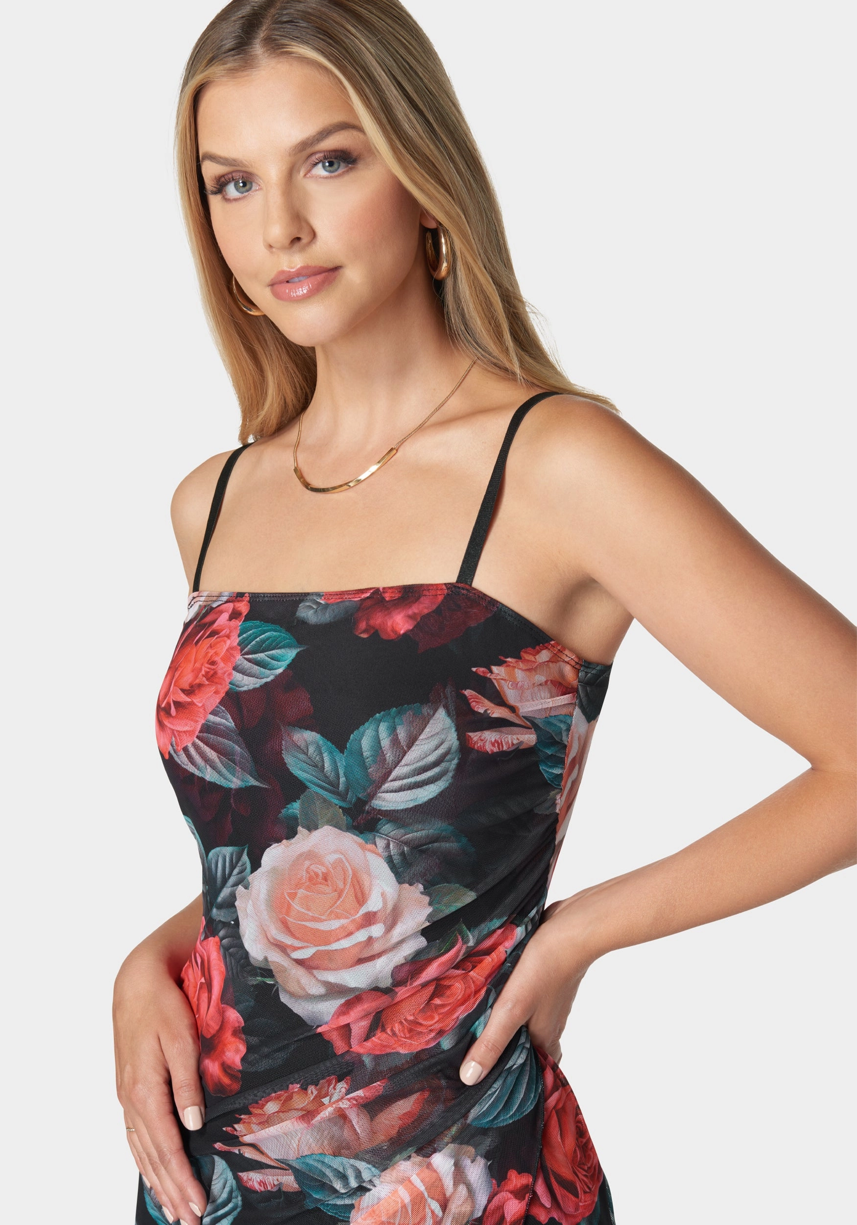 Fit Vibe Isabella Hi-Low Mesh Dress