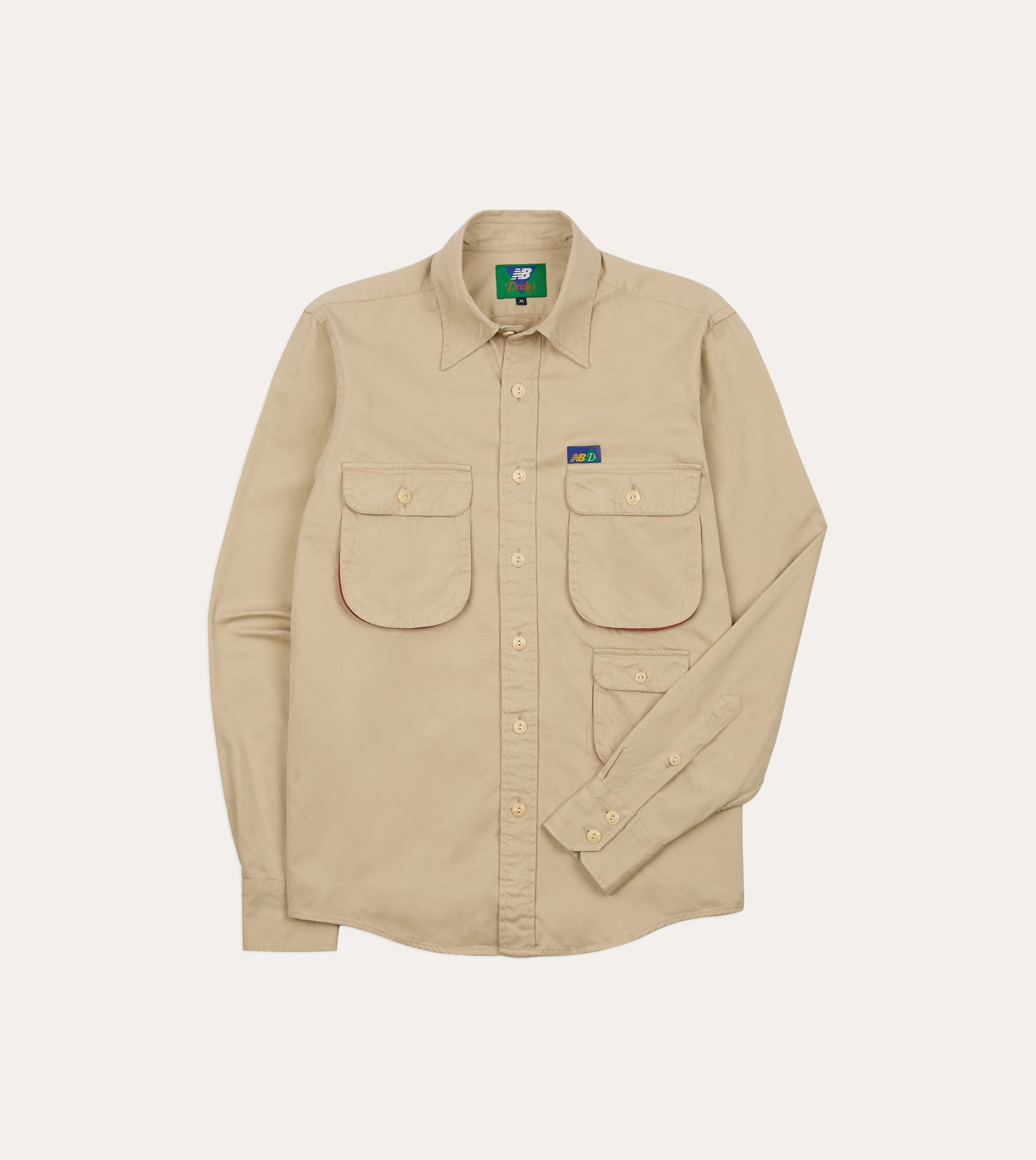 Drake??s and New Balance Utility Work Shirt Micro Perforated Texture