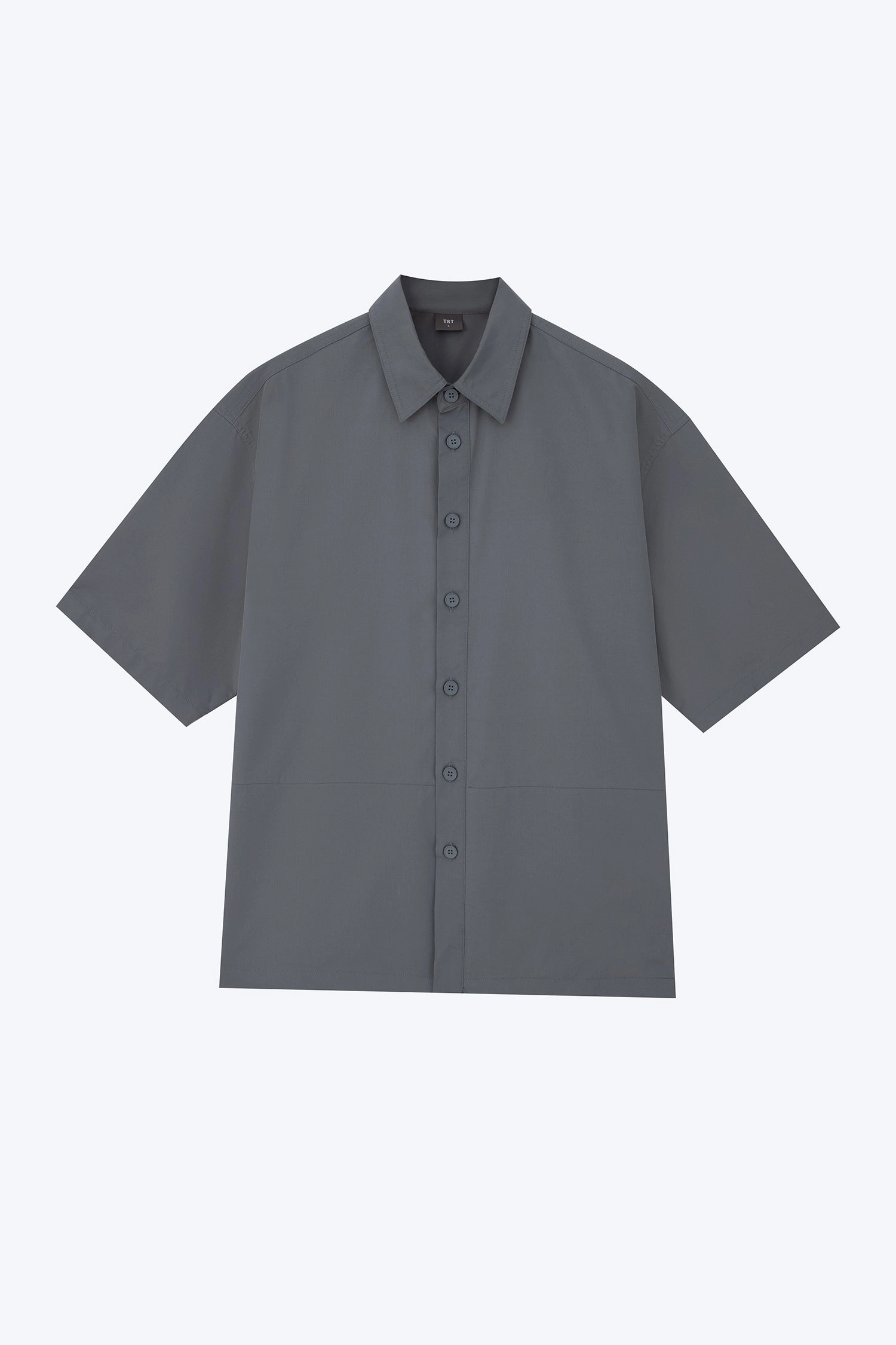 Quick Comfort Comfortable and Chic Casual Point Collar Shirt - Gray Green [AT]