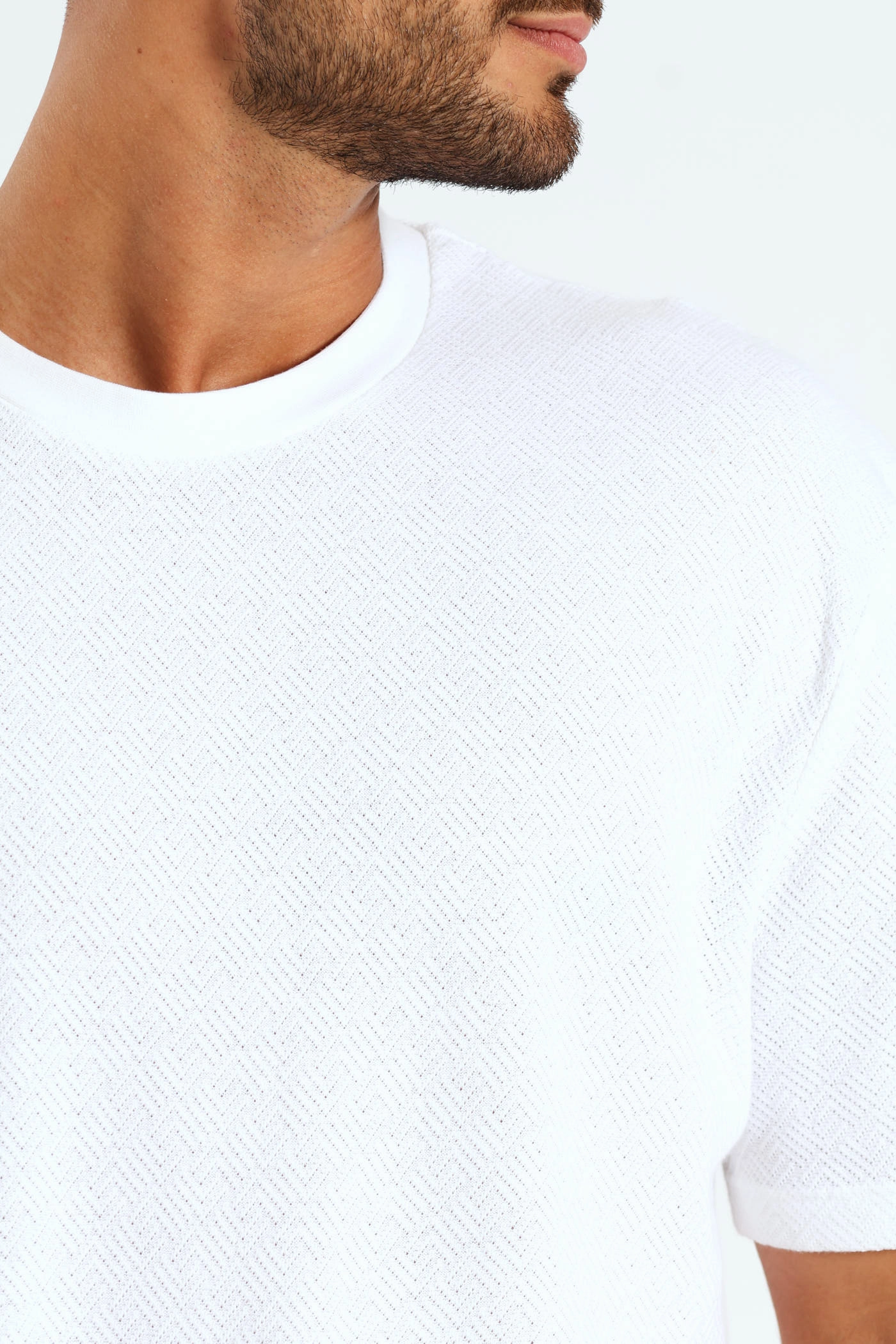 Pointelle Textured Tee - White Button Down birthday party