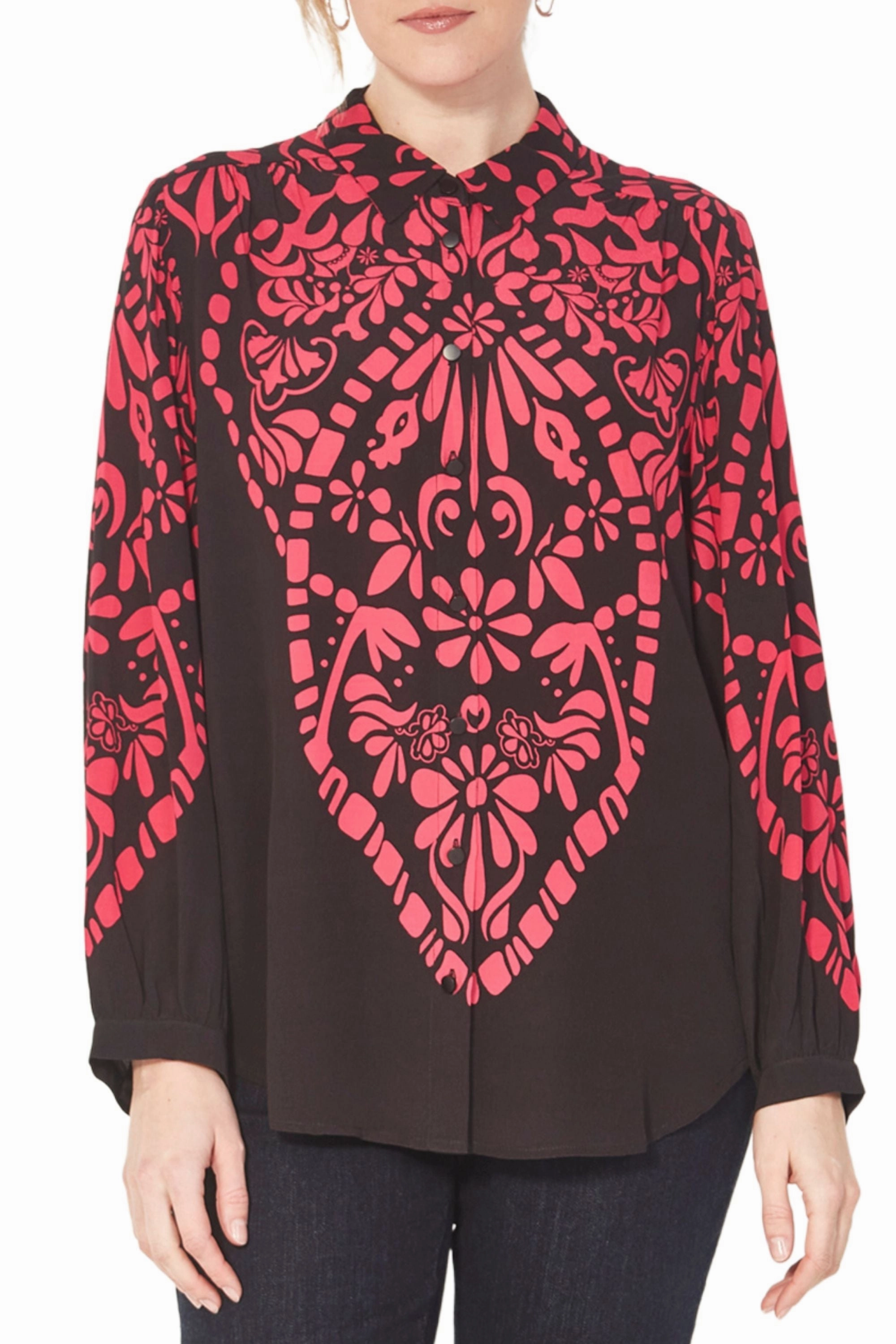 Linen blend EBONY SHIRT - 9627BR