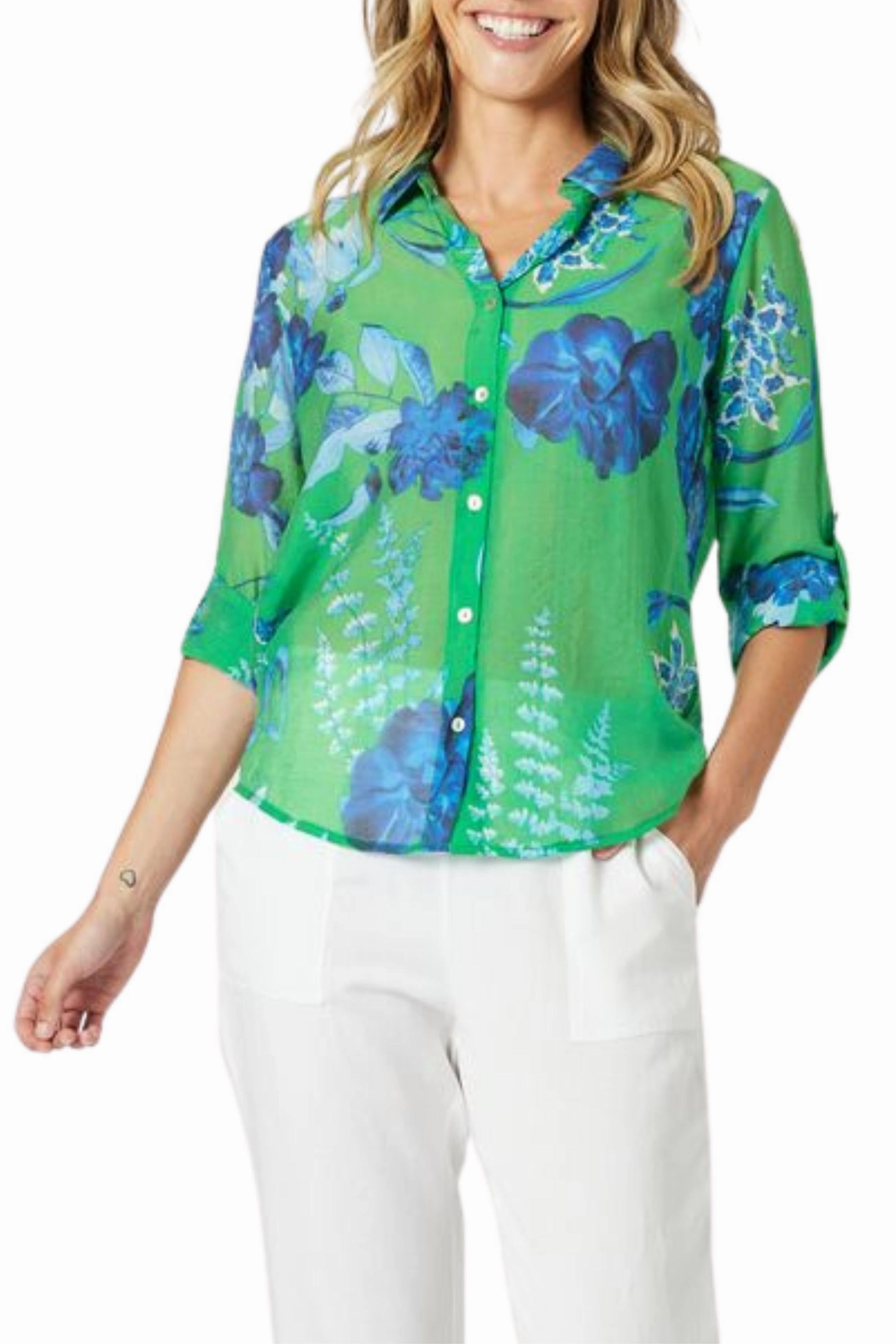 GARDEN BLOOM SHIRT - 48164GS Multi Pocket Utility