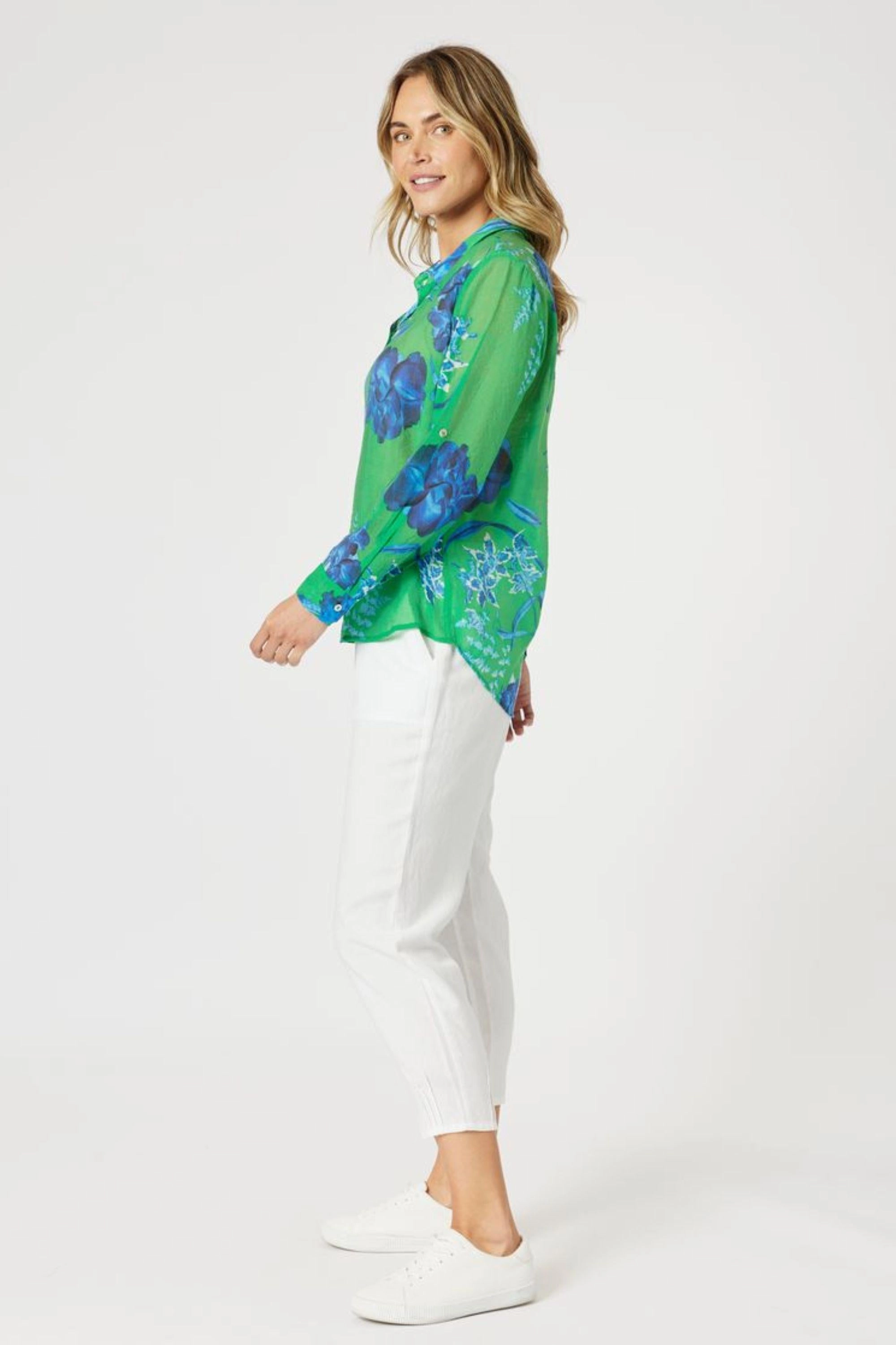 GARDEN BLOOM SHIRT - 48164GS Soft Collar Design