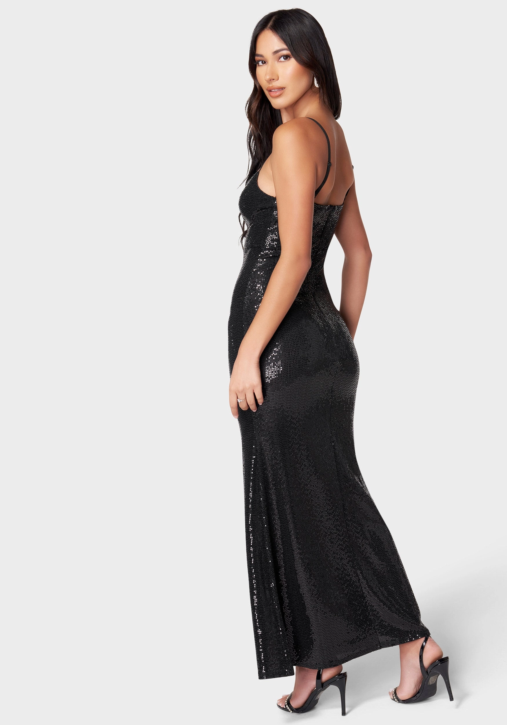 Mesh Inset Maxi Disco Dot Dress Day-to-evening dress