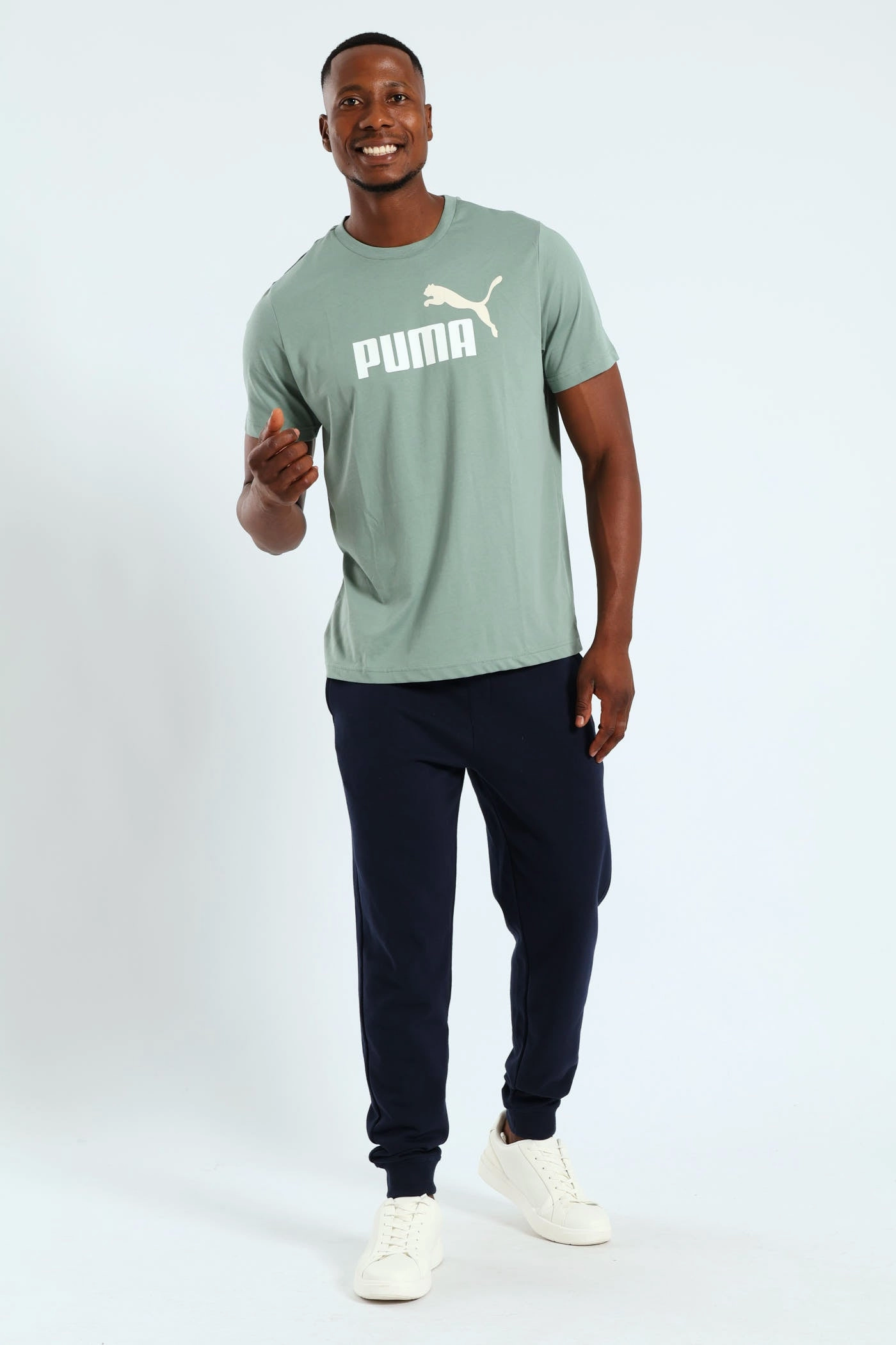 Two Color No. 1 Logo Tee - Sage Indoor Event Premium Cotton Blend
