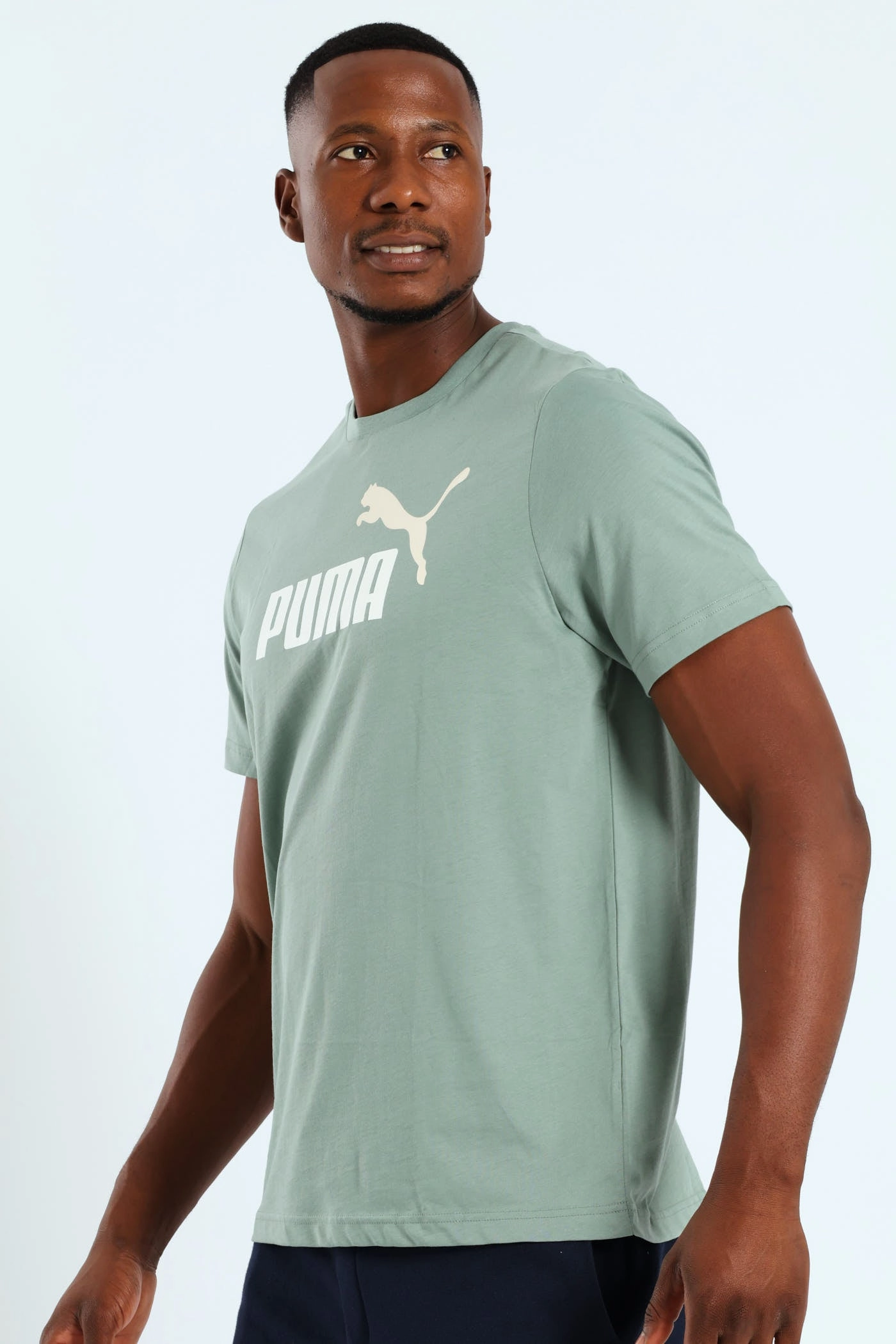 Basic Comfort Evergreen Two Color No. 1 Logo Tee - Sage