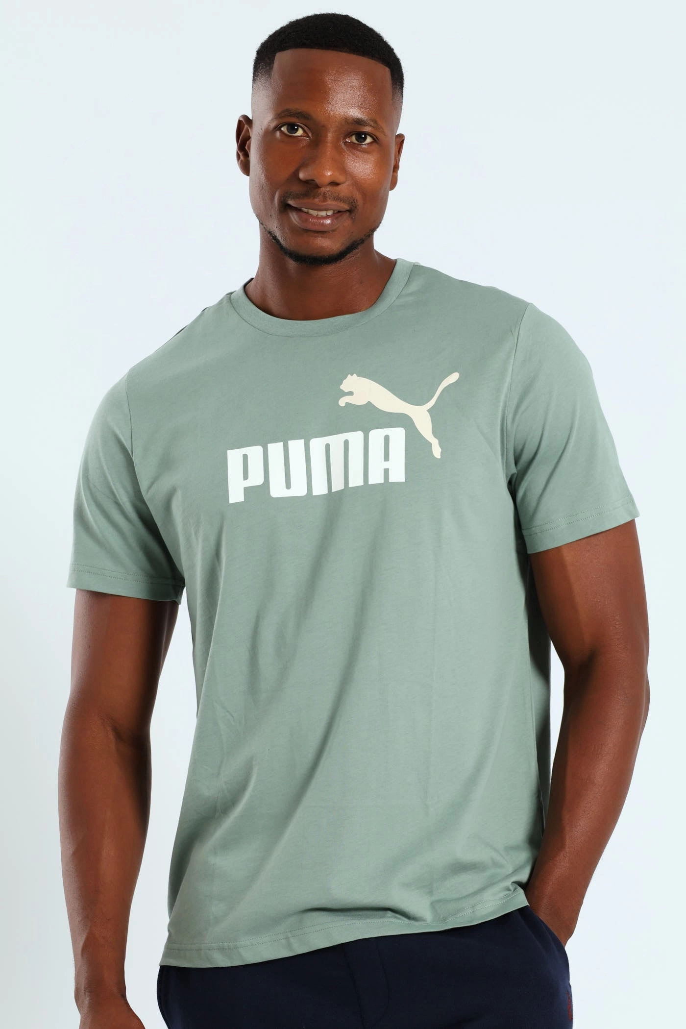 Chic Cut Two Color No. 1 Logo Tee - Sage