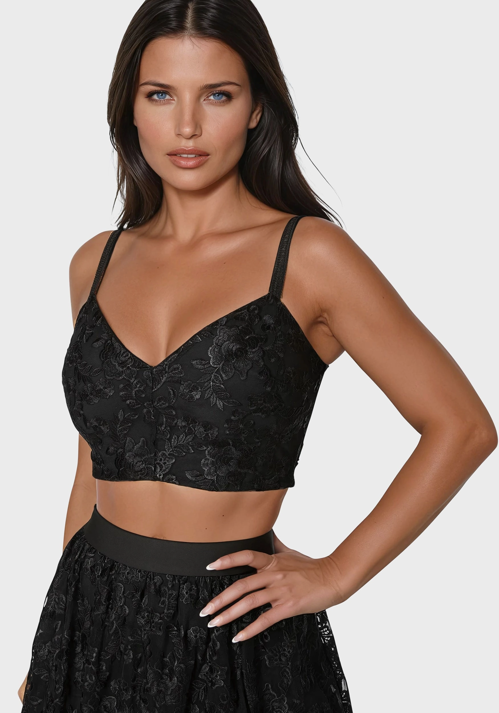 Tailored Wear Comfy and Chic Two Piece Embroidered Gown