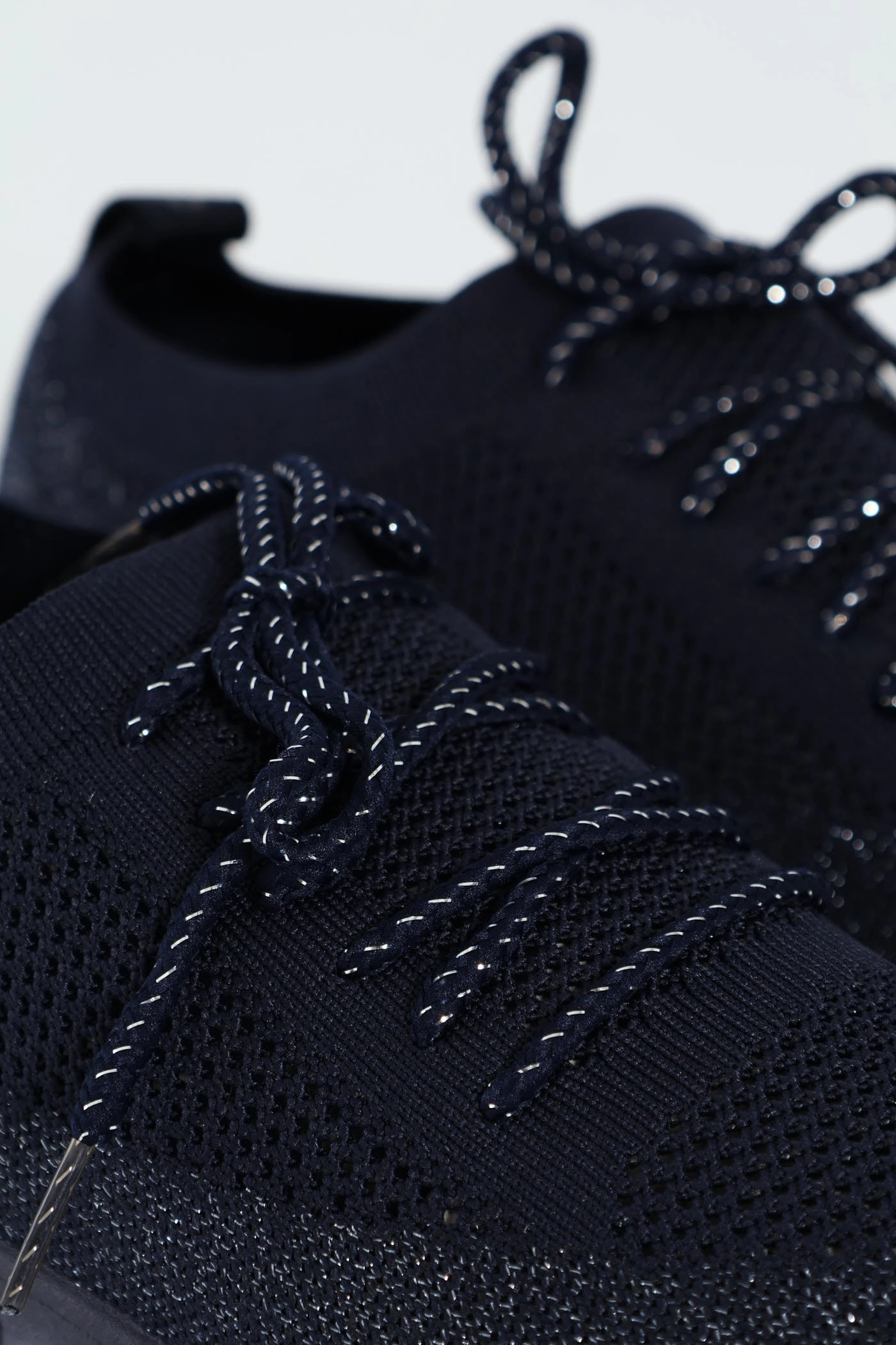 Strong Grip ShockAbsorbing Nansen Bungee Cord Knit Slip On Sneaker - Navy