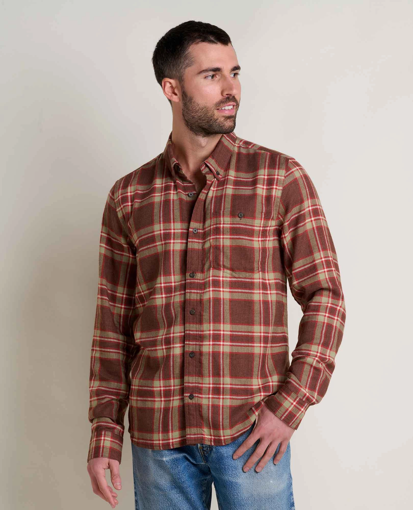 Plaid Design Current Style Airsmyth Long Sleeve Shirt