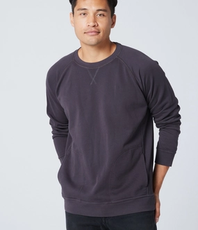 Unisex Pocket Crewneck Sweatshirt - Washed Black NoSlipGripperBand