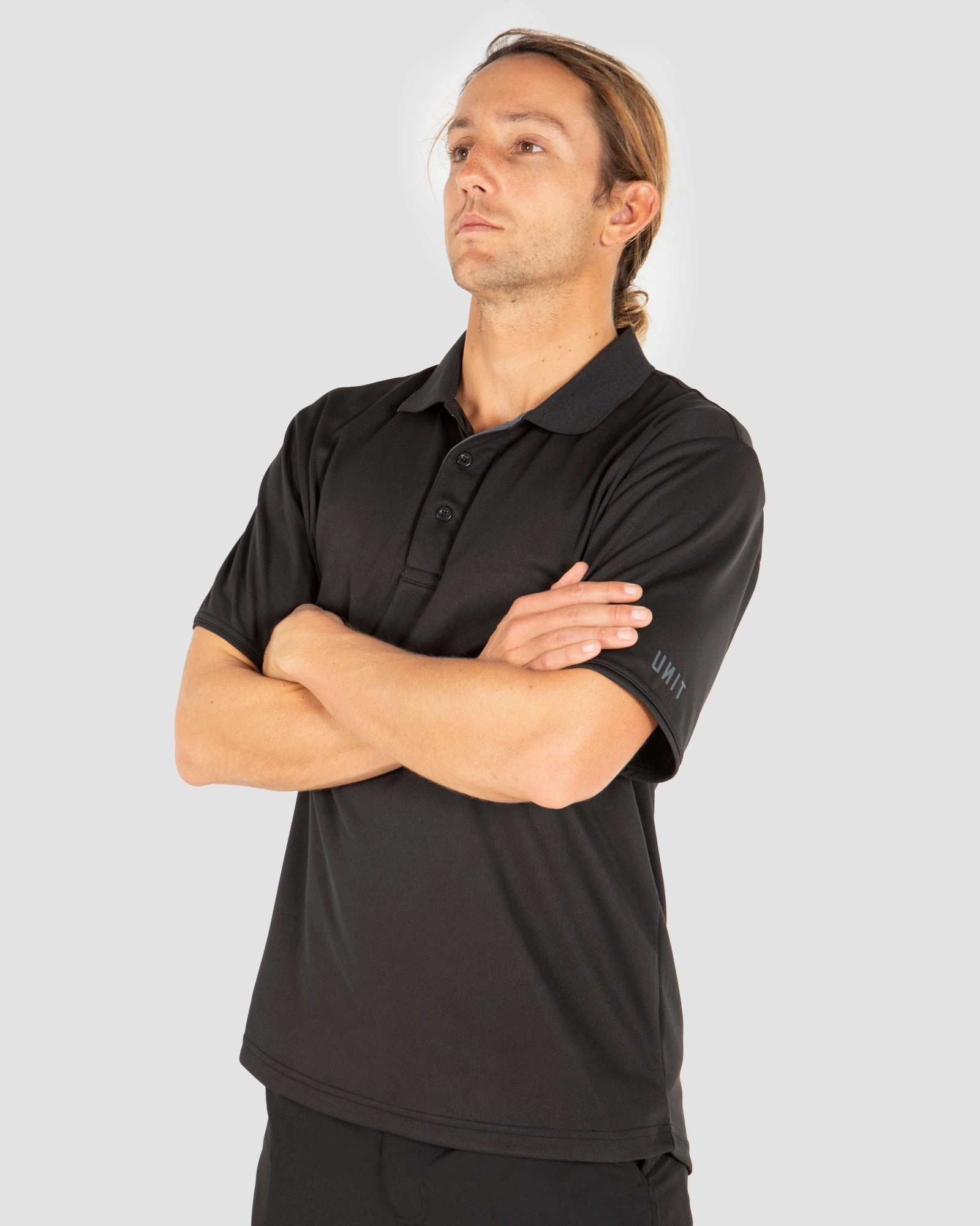 UNIT Bolt Polo Mens Work Polo Trendy Style Buttery Soft Fabric