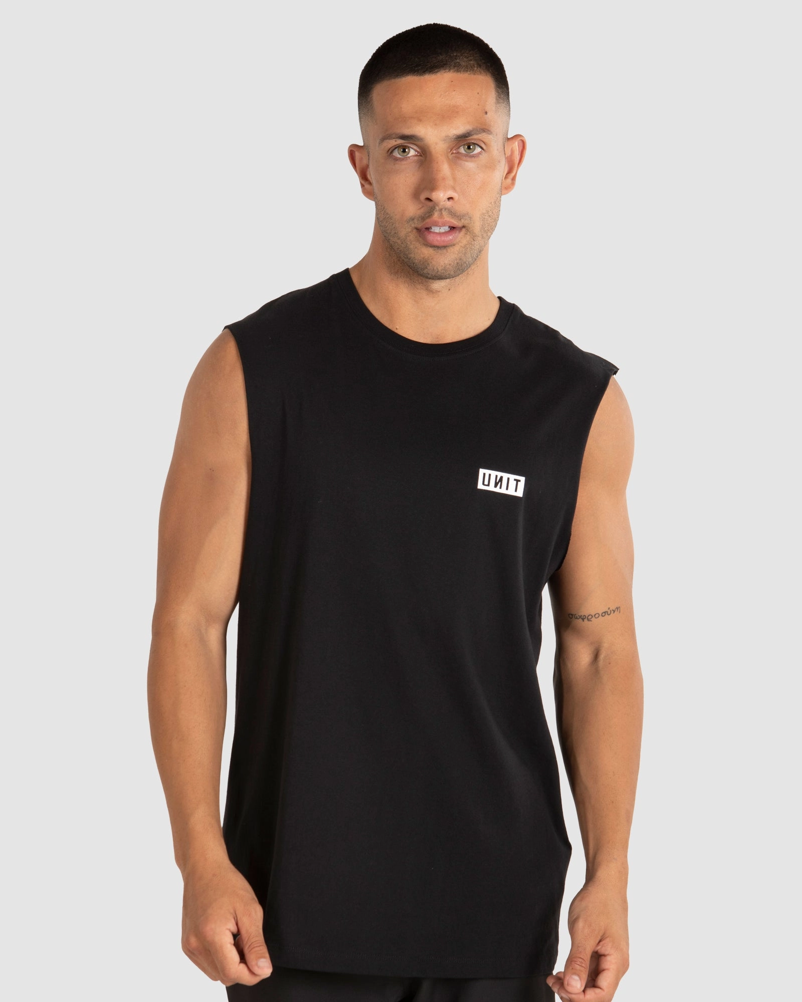 UNIT Case Men's Muscle Tee spandex blend Chilly Day Comfort