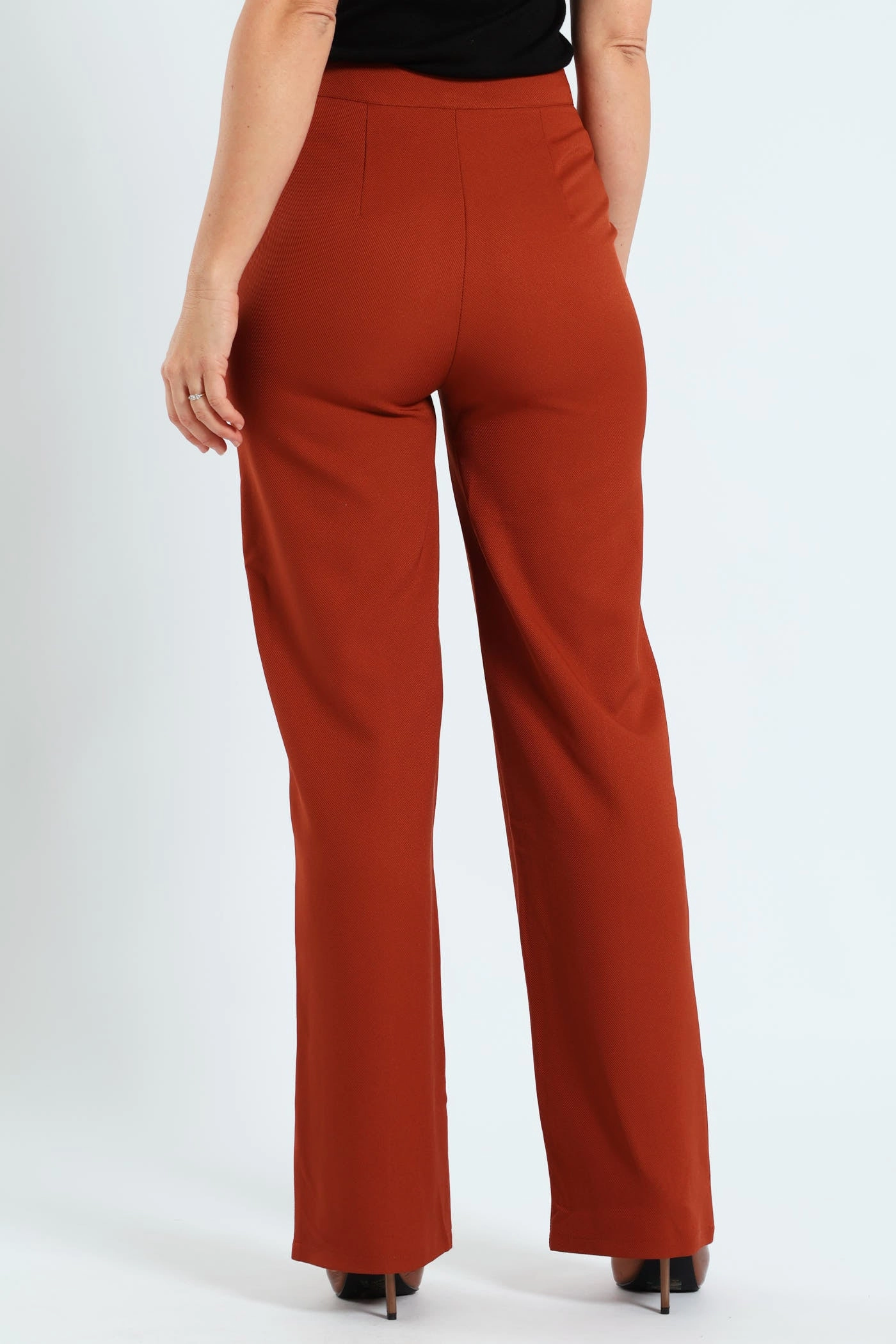 Pin Tuck Twill Straight Leg Pant - Copper OdorResistantFinish work mode