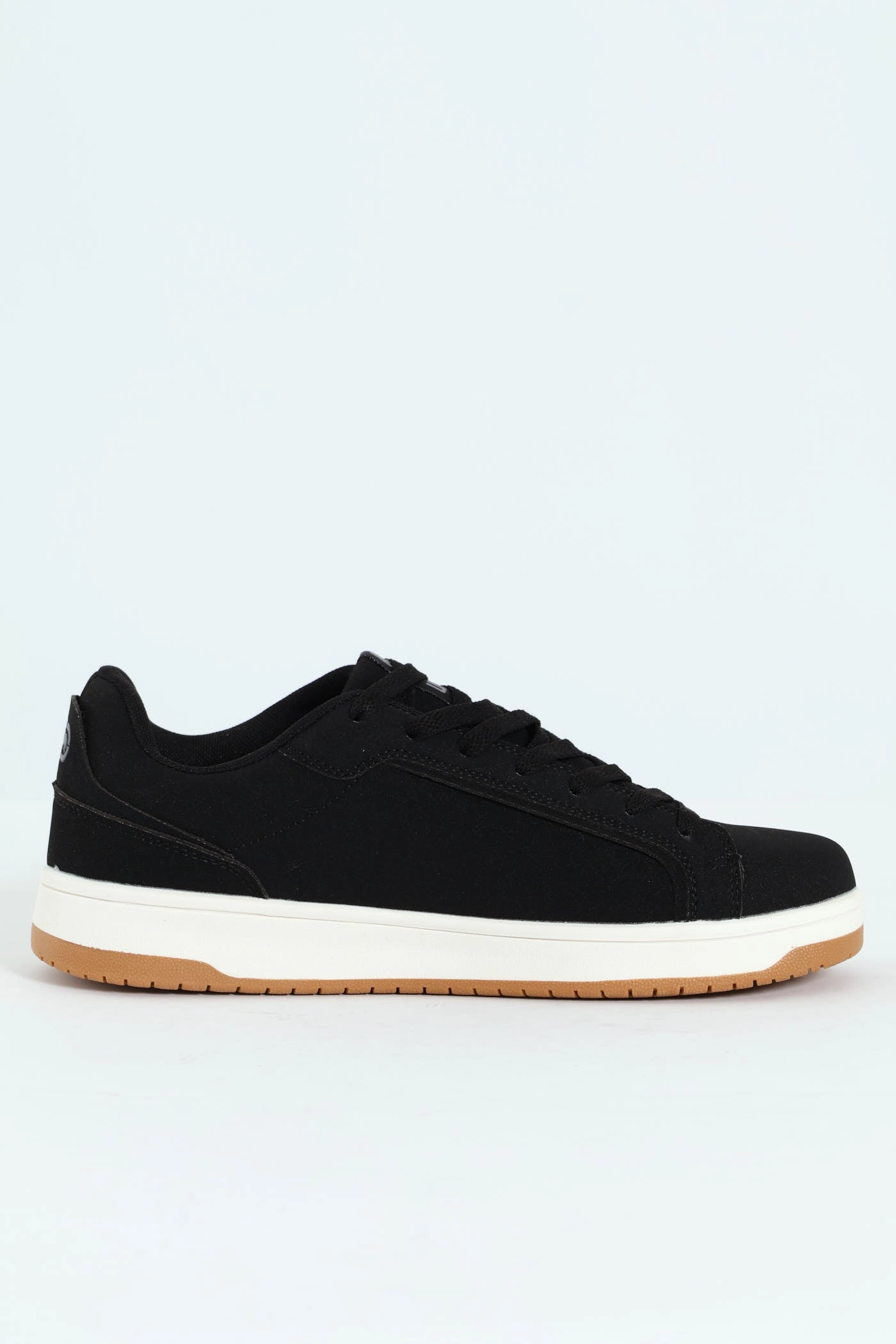 Lace Up Sneaker With Rhino Embossing - Black Eco Comfort