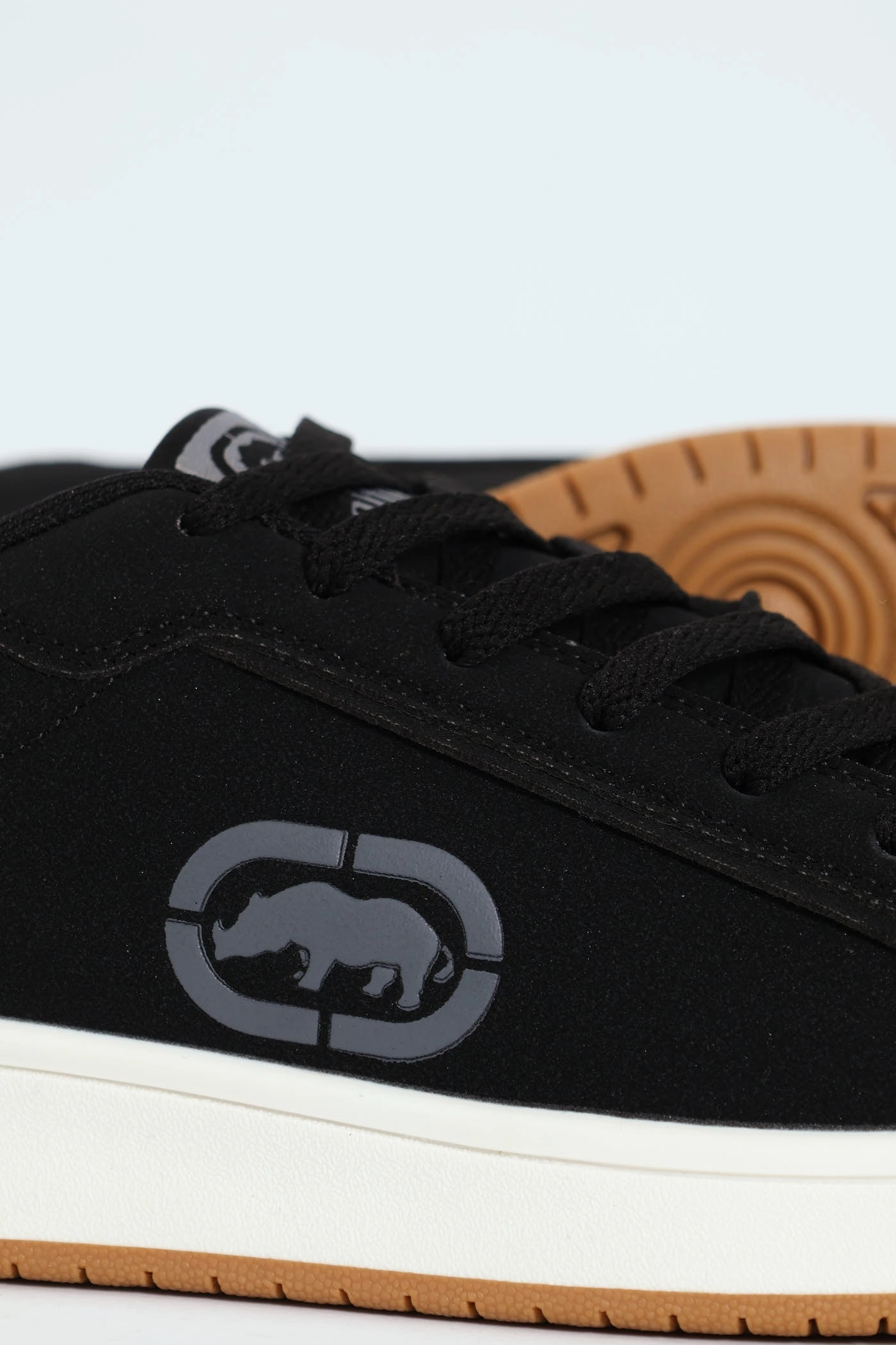 Elite Athlete Lace Up Sneaker With Rhino Embossing - Black