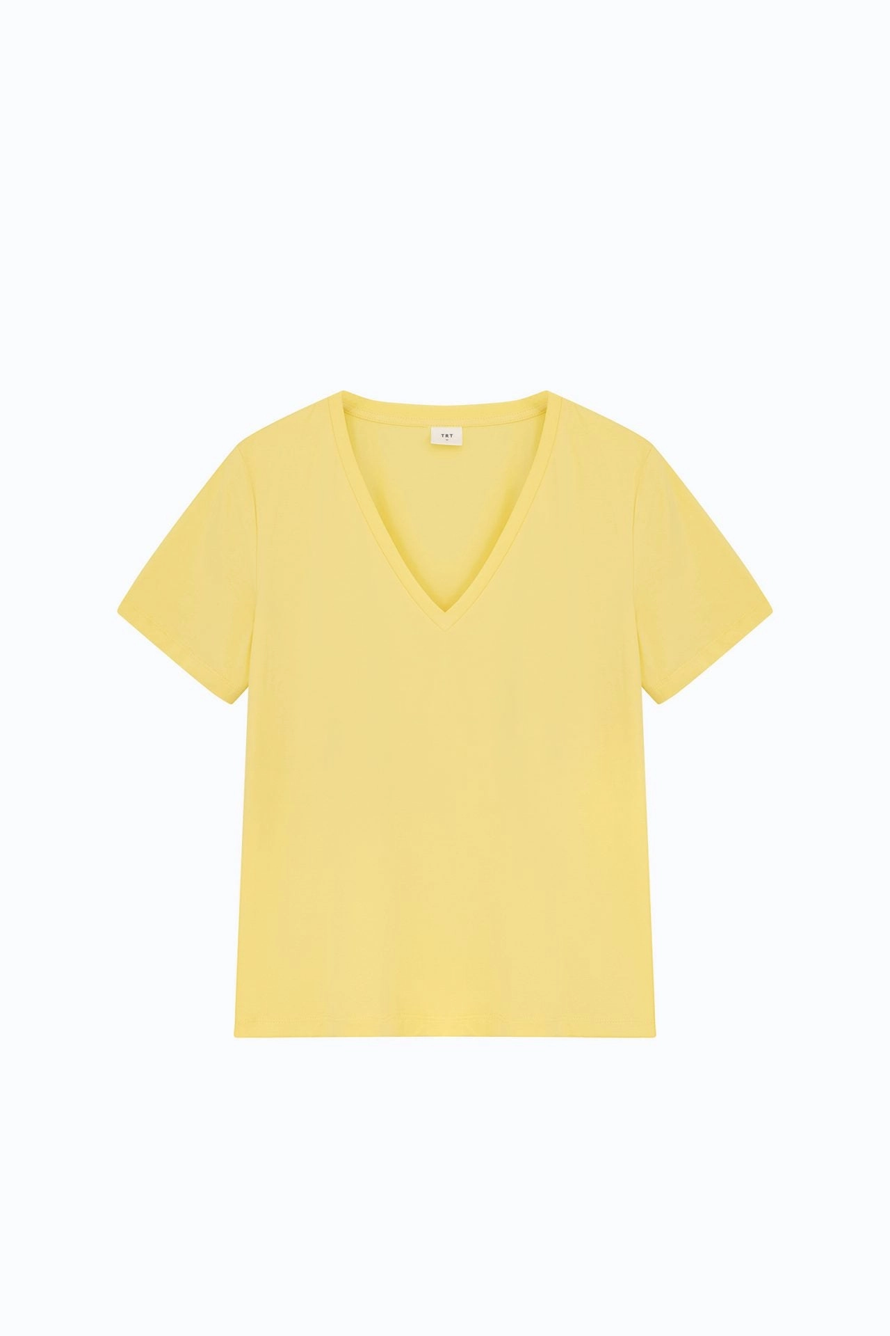 Timeless Layering Chic Look V-Neck Tee - Canary
