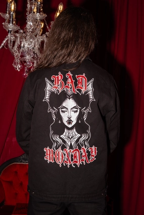 Vampy Canvas Jacket Black Quick Dry Technology