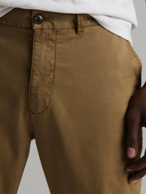 Venice Slim Fit Chino Trousers  - Khaki Simple and Cozy hypoallergenic