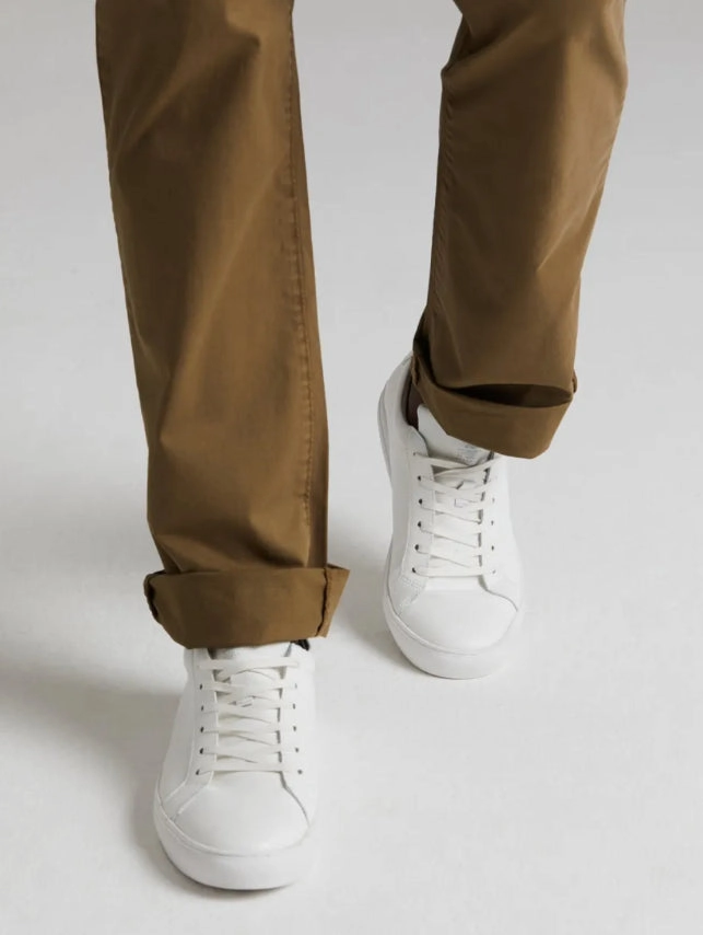 Performance Wear Venice Slim Fit Chino Trousers  - Khaki
