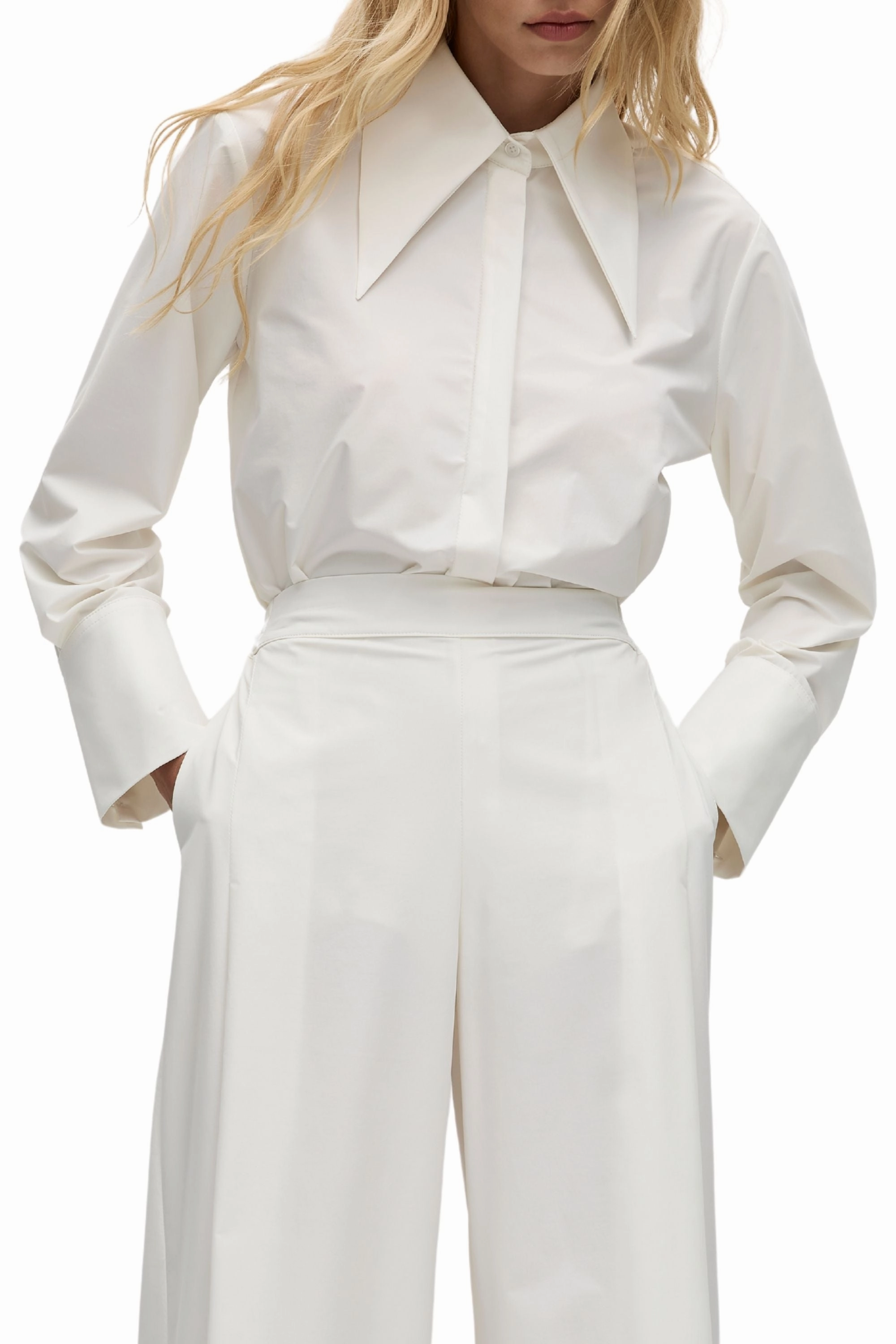 Durable Quality Multipurpose Layering Fabric PEAK COLLAR SHIRT - F6078700