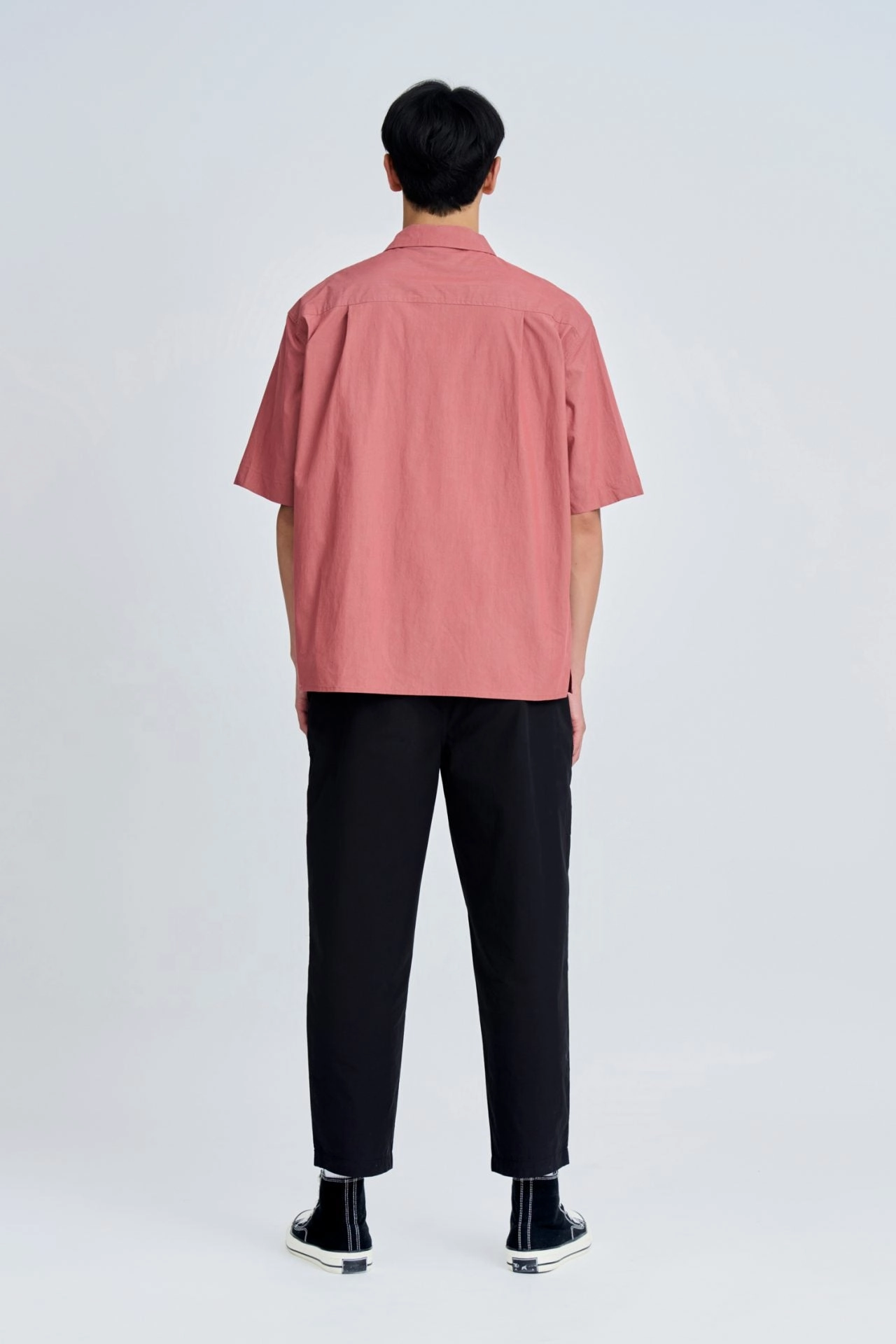 Casual Oversized Point Collar Shirt [AT] Printed Logo