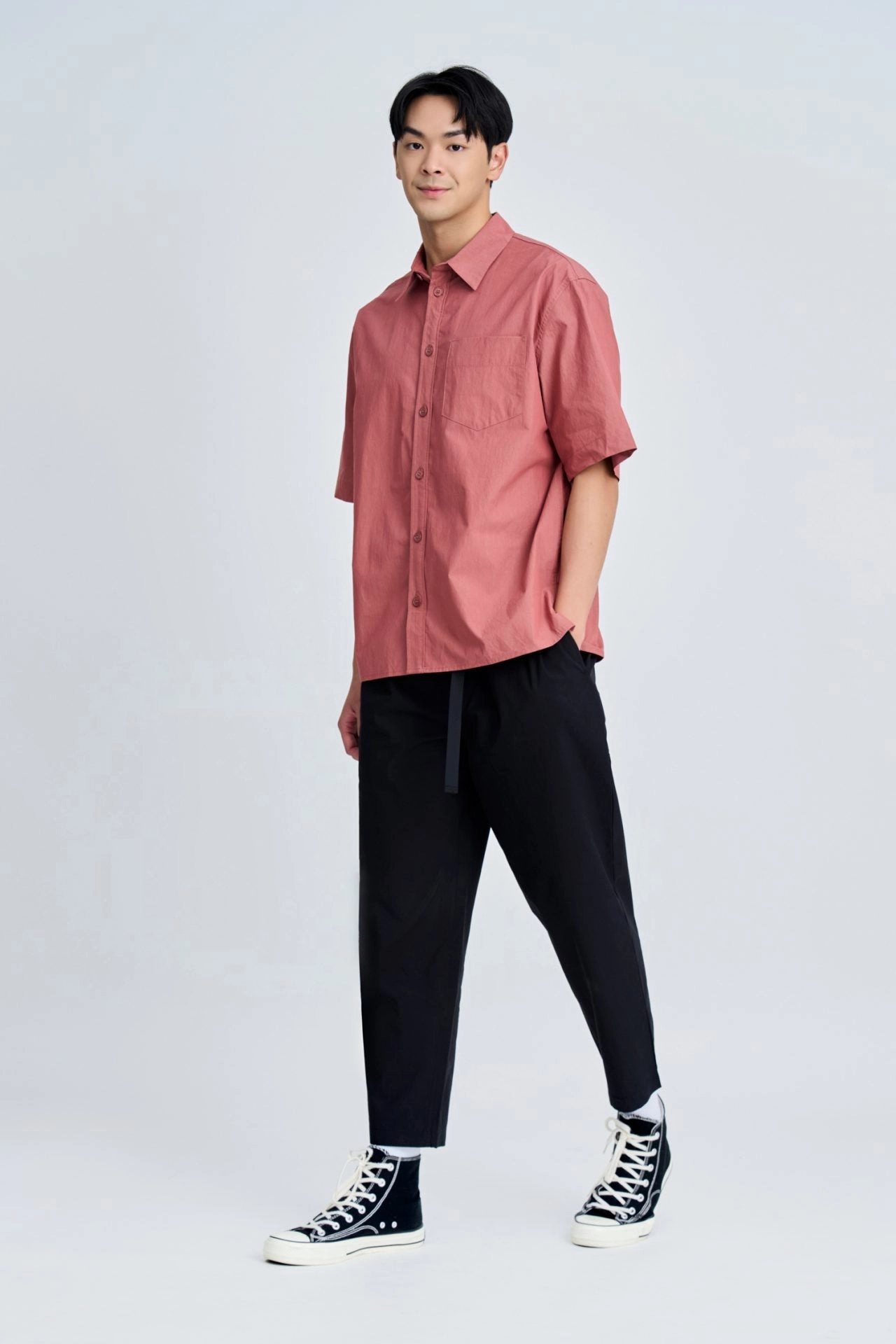 Fashion-Forward Casual Oversized Point Collar Shirt [AT]