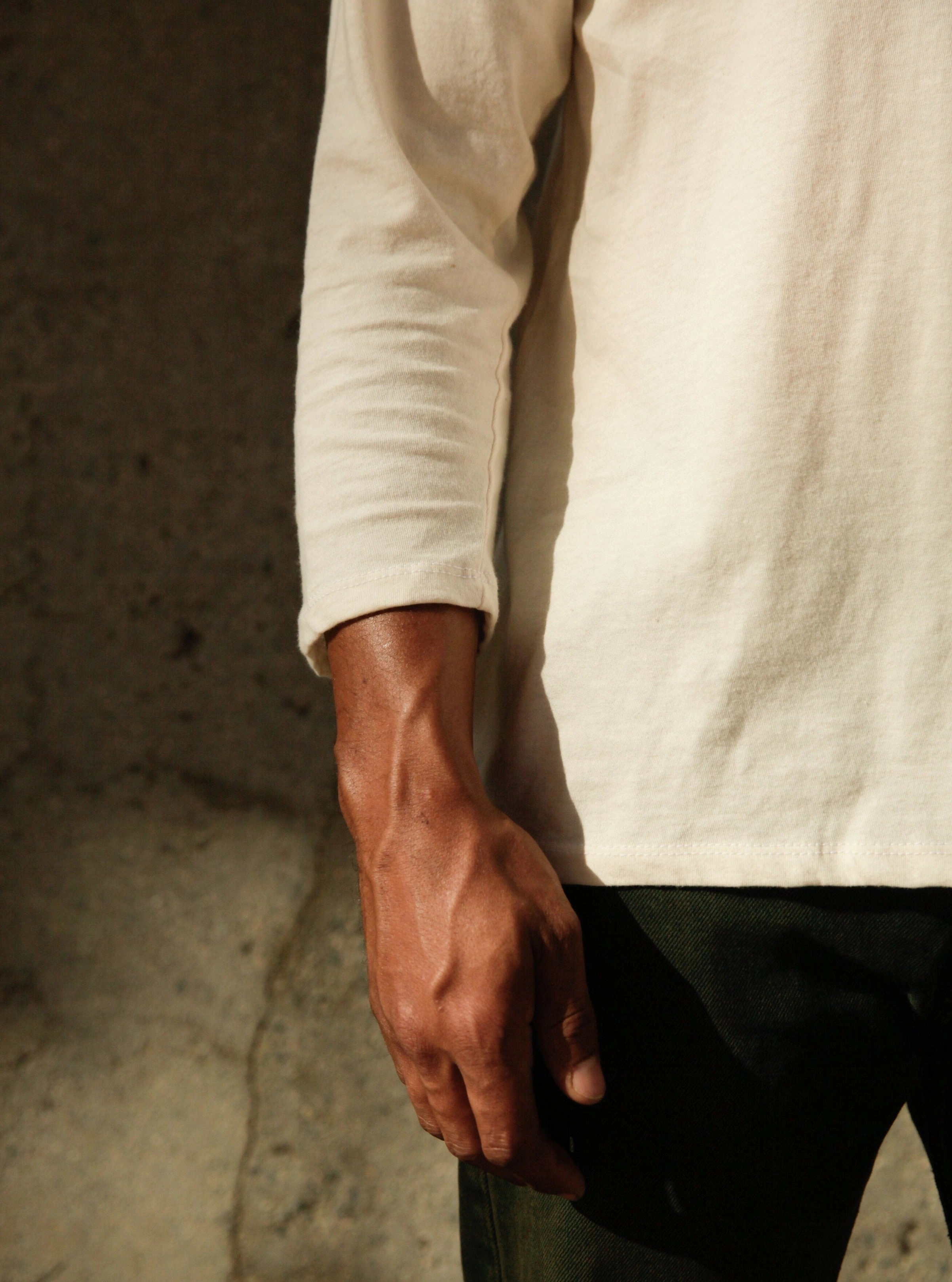 MoistureWicking Thermal Insulation Core Men's Organic Raglan - Natural