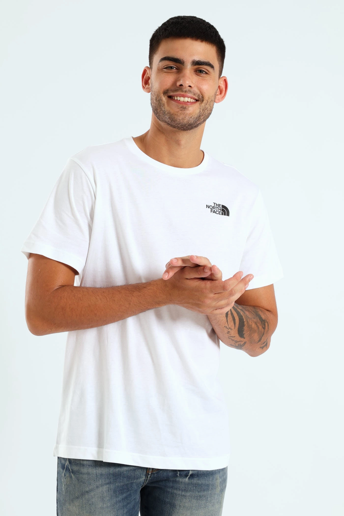 Soft Layer Vertical Tee - White