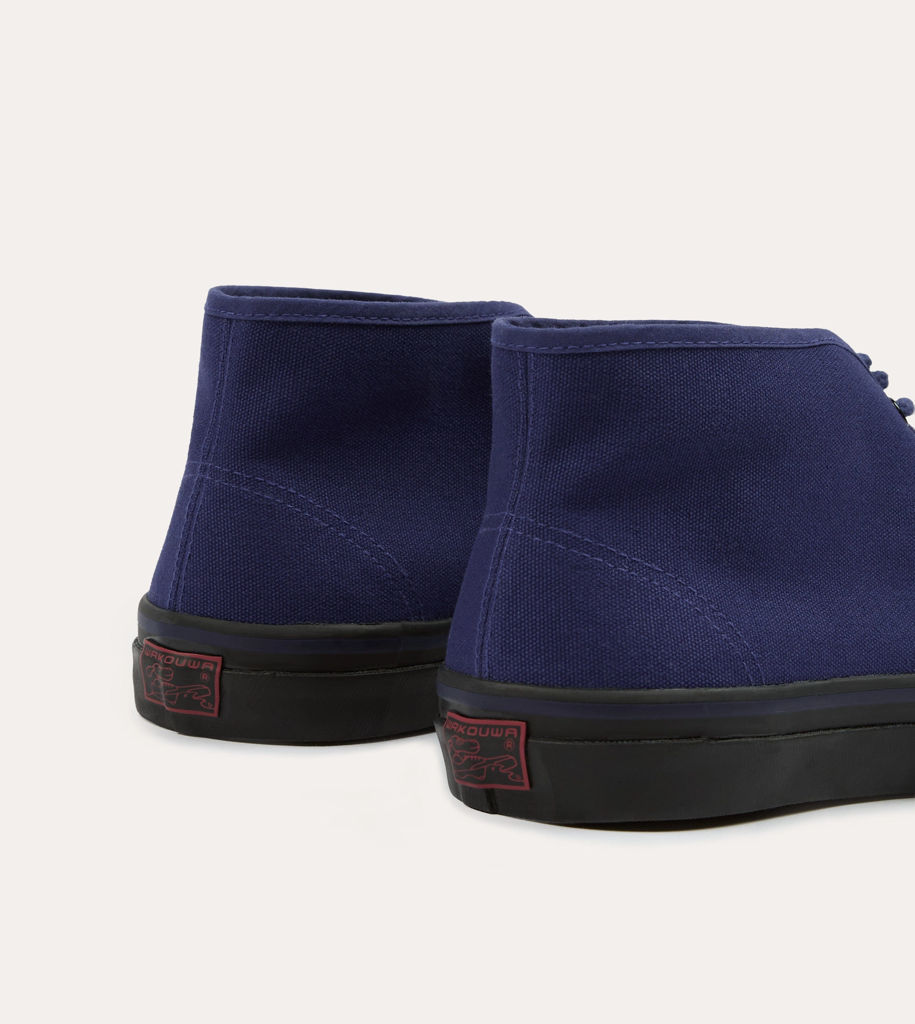 Wakouwa by Anatomica Navy Cotton Canvas Chukka Trainers Half - size down trail durability