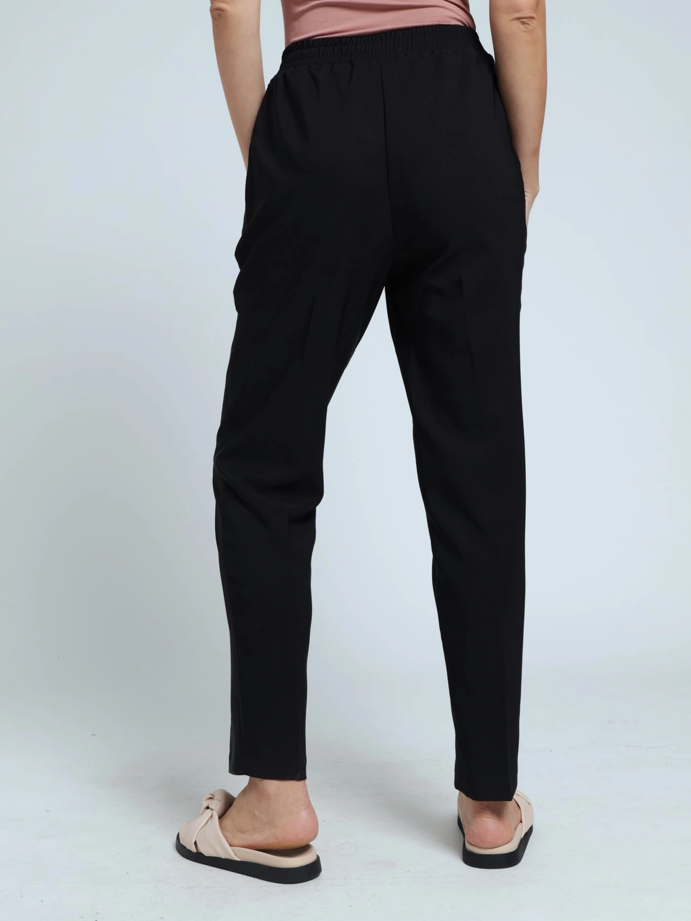 Perfect Fit No Ride-Up Crepe Pants - Black