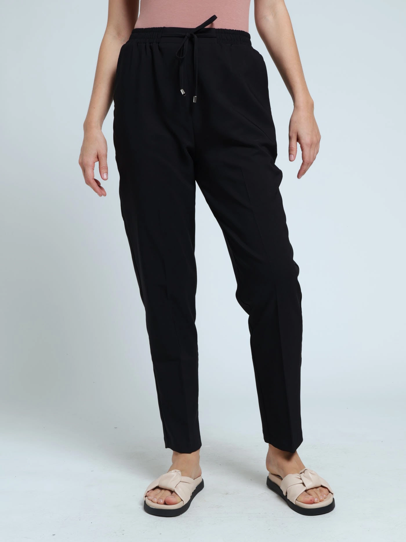 Crepe Pants - Black Daily Comfort Fit Sporty Comfort