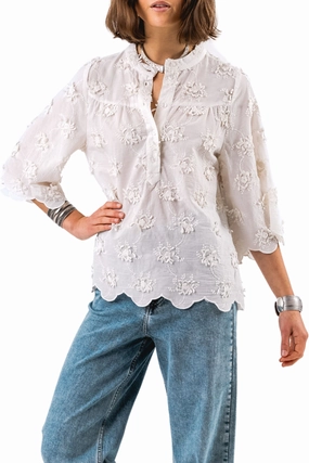 Double stitching Waterproof Shell LOUISELL BLOUSE - 25152-1038
