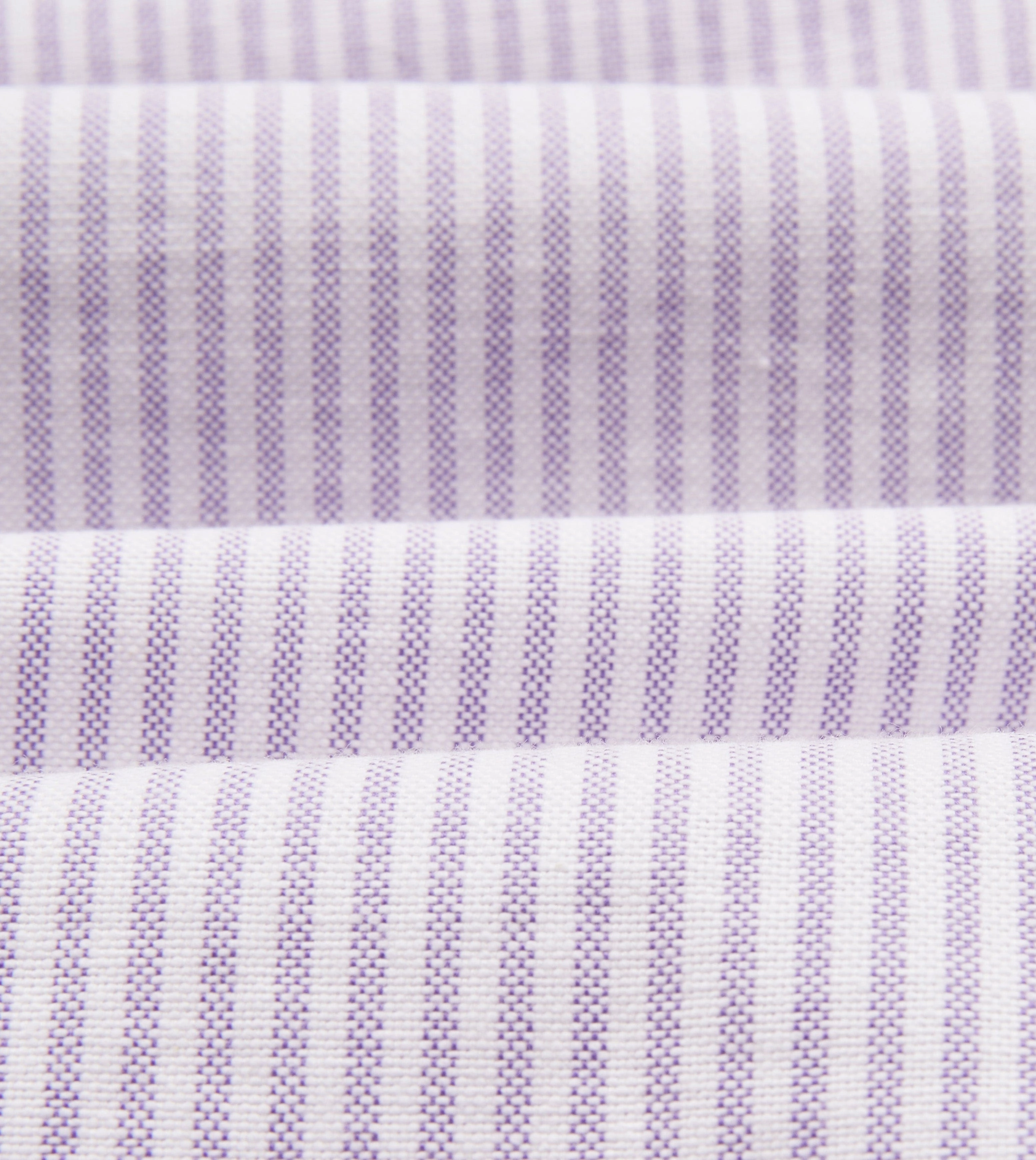 Thermal Regulation Fabric Lilac Ticking Stripe Cotton Oxford Cloth Button-Down Shirt