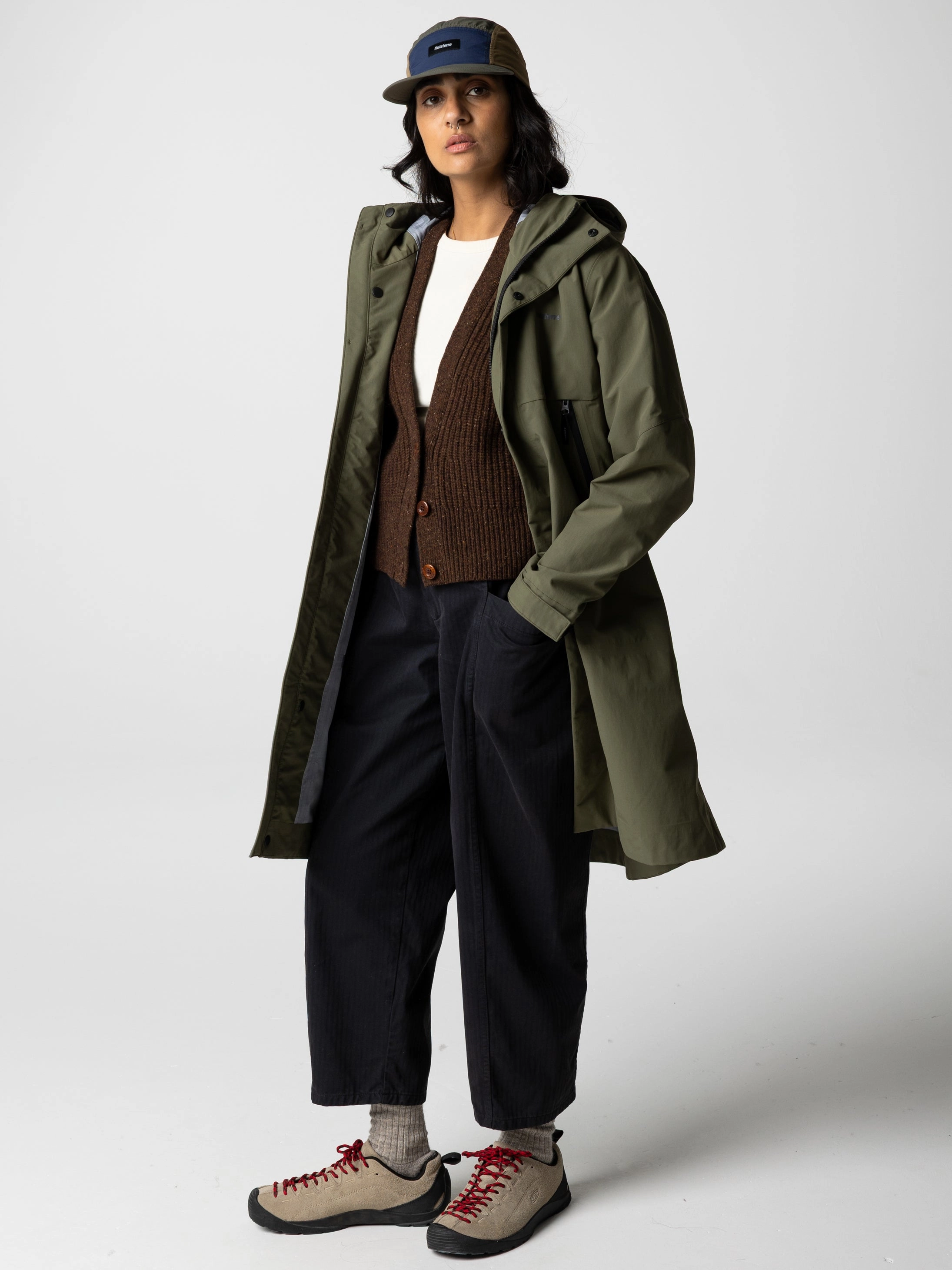 Flexible Joint Mobility Adjustable Hem Women's Longline Stormbird Waterproof Jacket