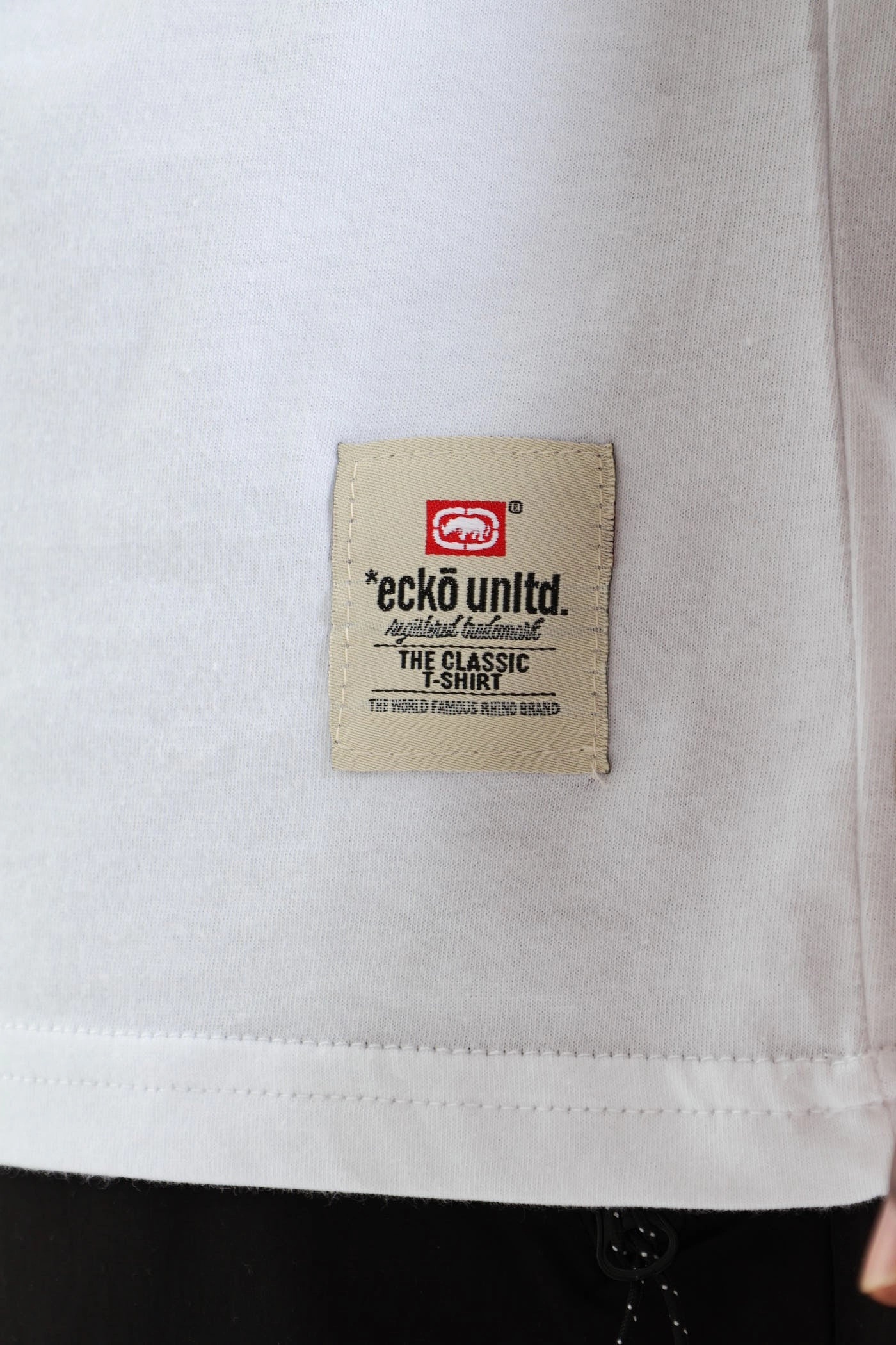 Lightweight Fashion Box Script Tee - White