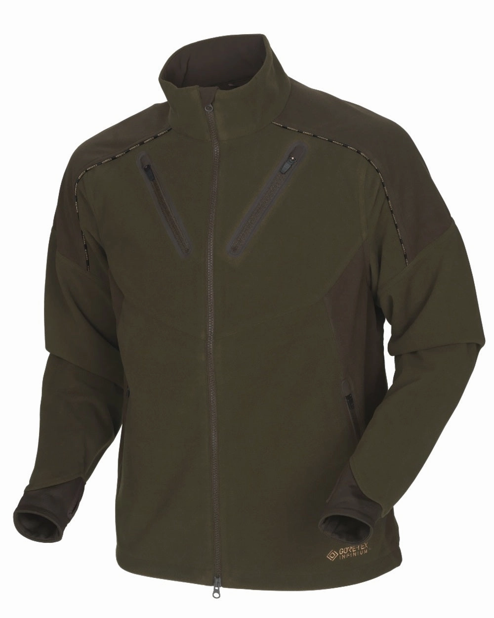 Reflective Safety Trim Contoured Silhouette Harkila Mountain Hunter Fleece Jacket