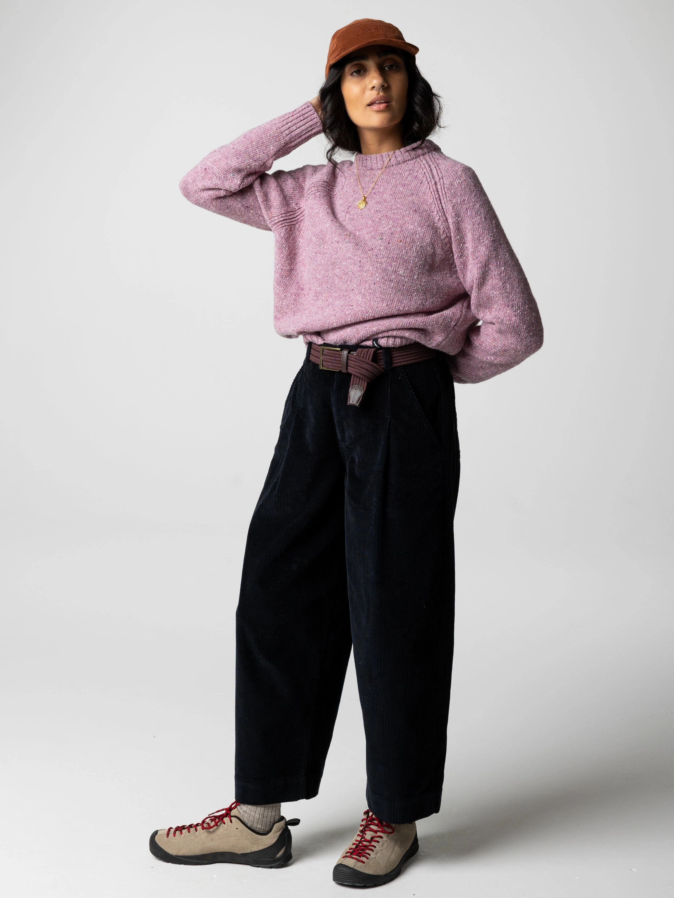 Women's Farne Crew Neck Knit Jumper Relaxed Crew Neck