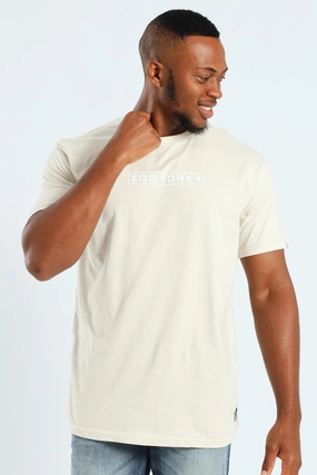 Chest Logo Tee - Stone Fashionable