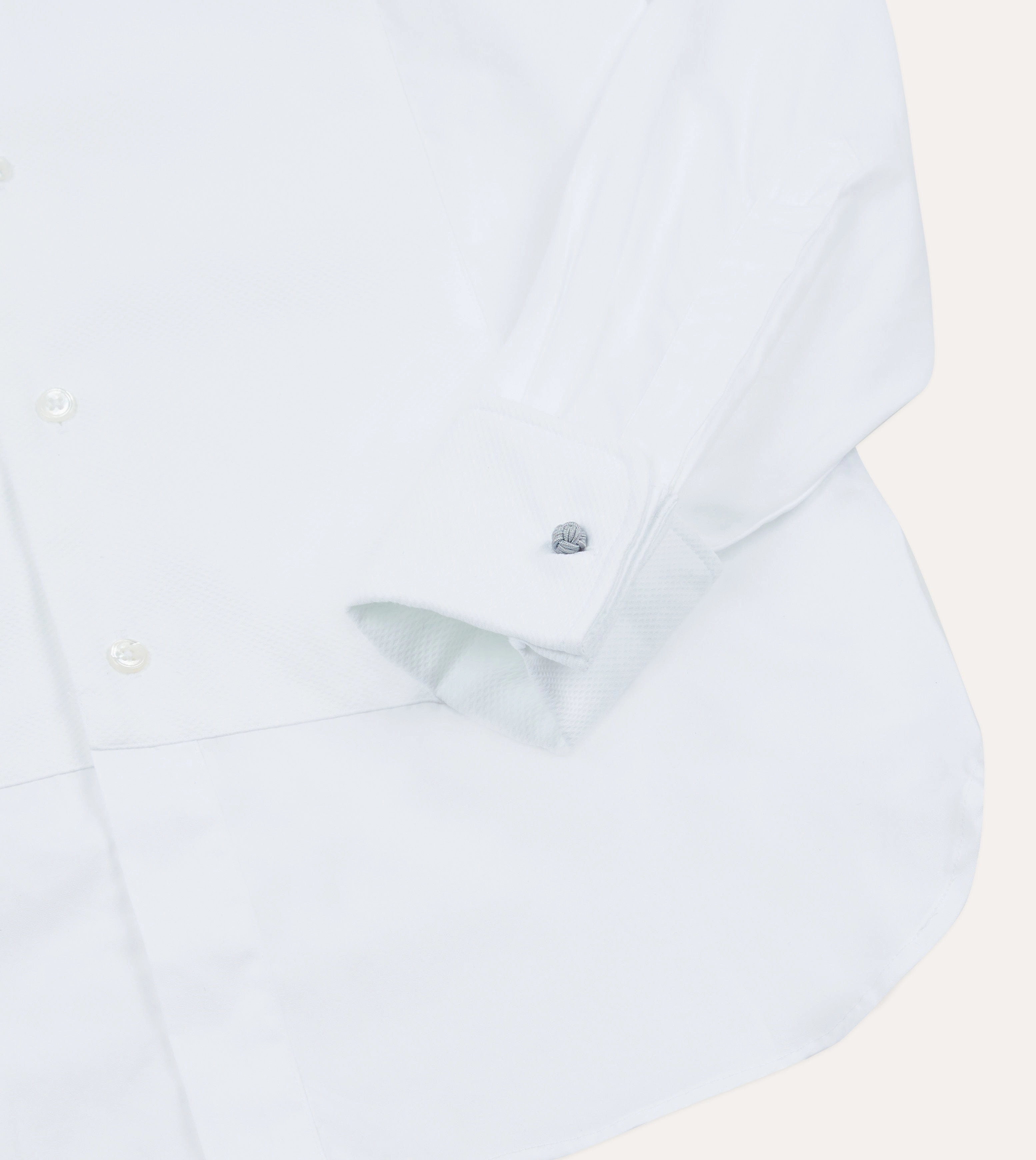 White Cotton Bib Front Dinner Shirt birthday party