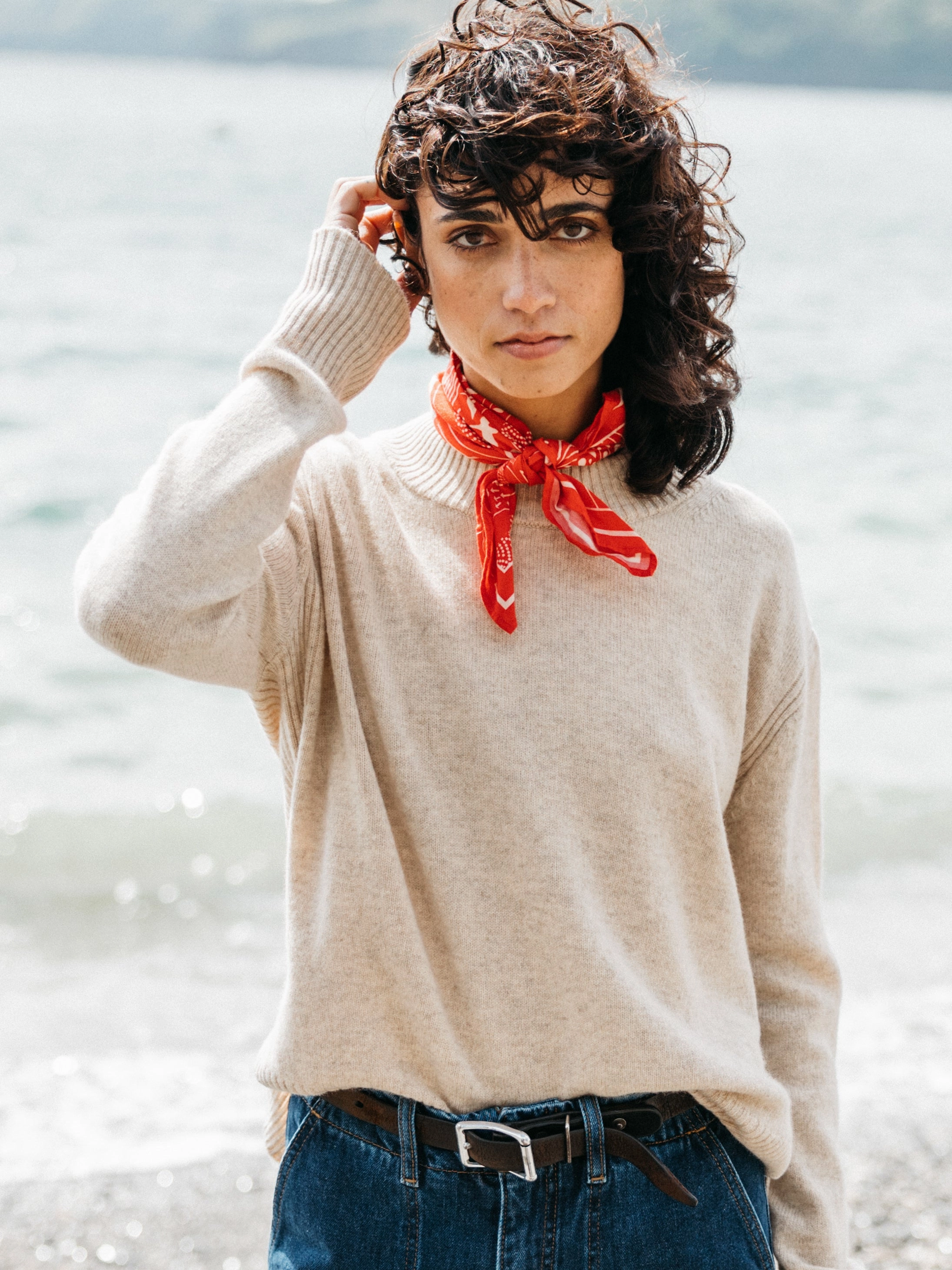 Women's Cavan Ribbed Knit Jumper WrinkleResistant EcoFriendly Dye