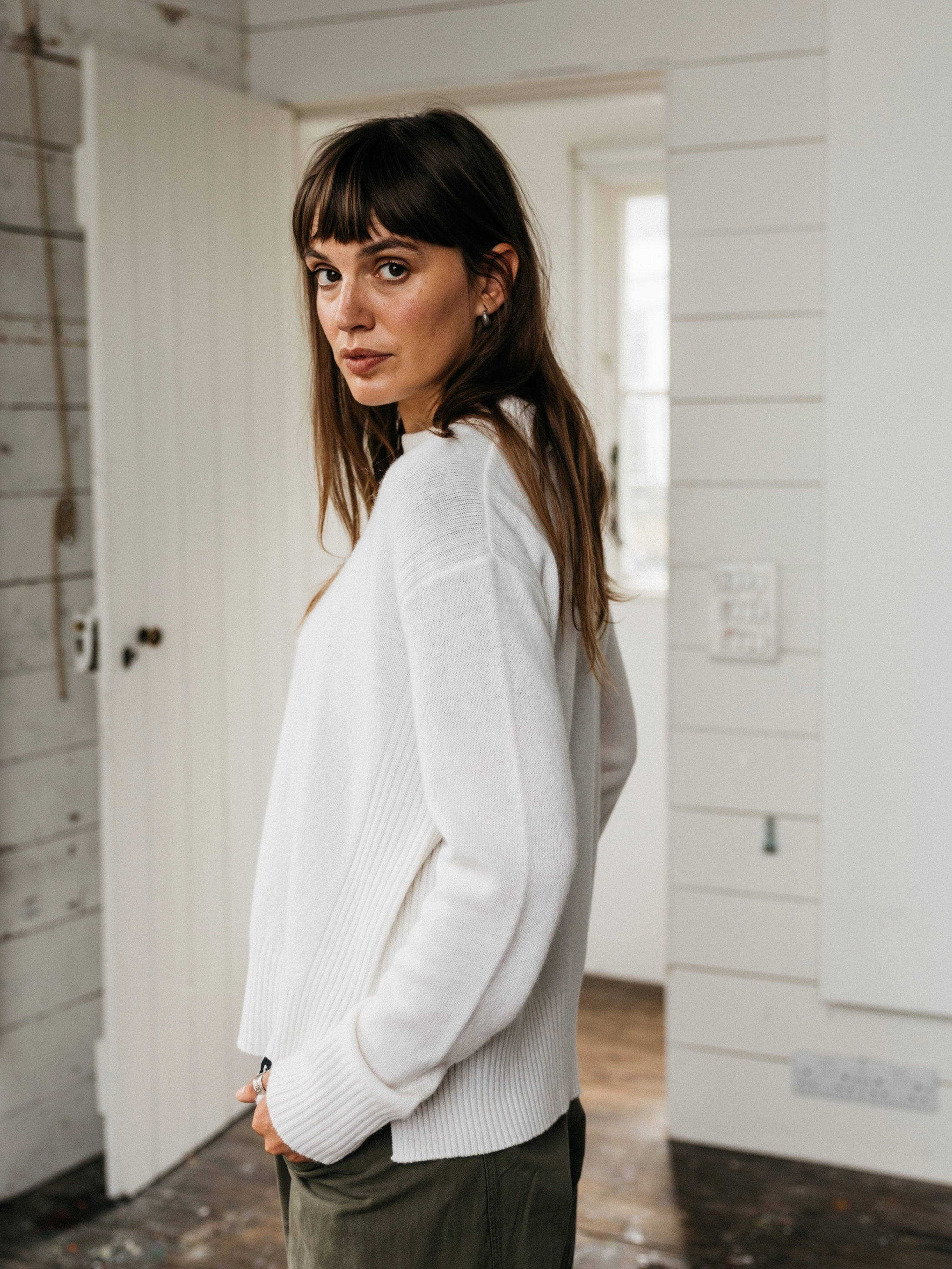 Women's Cavan Ribbed Knit Jumper Street Trend Anytime Fit