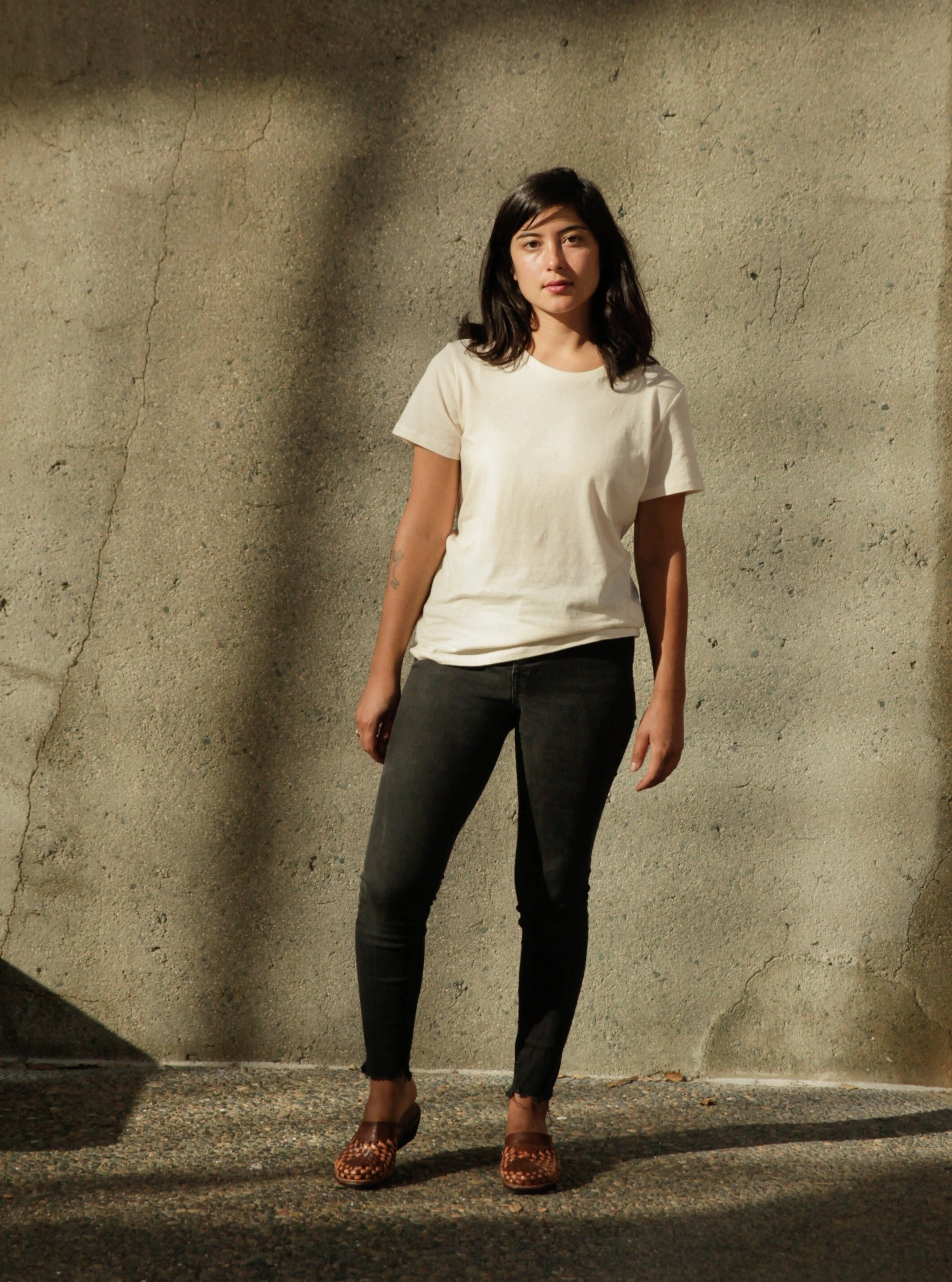 Women's Organic Crew Tee - Natural Winter Layer