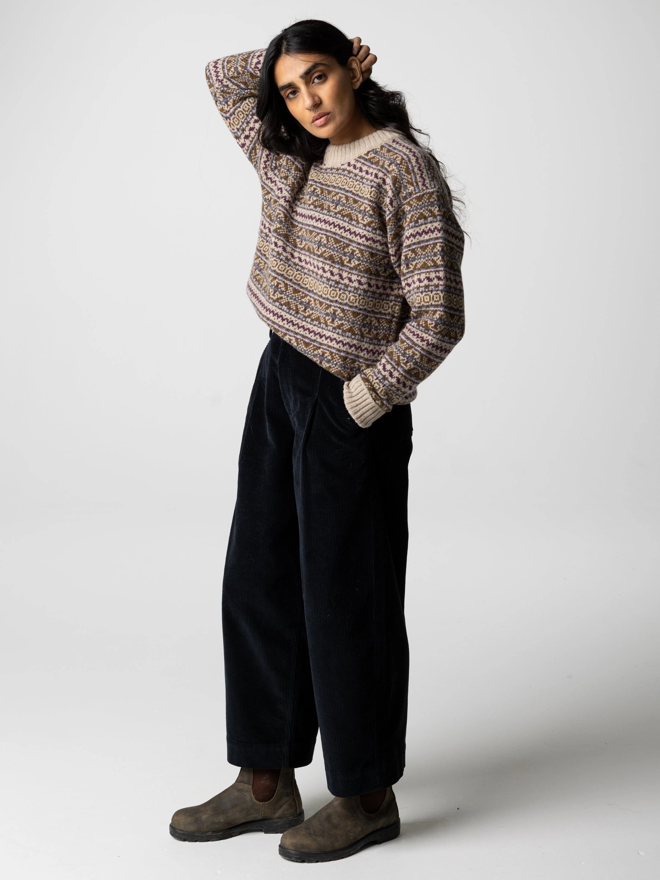 Women's Shetland Fair Isle Jumper Multi Look